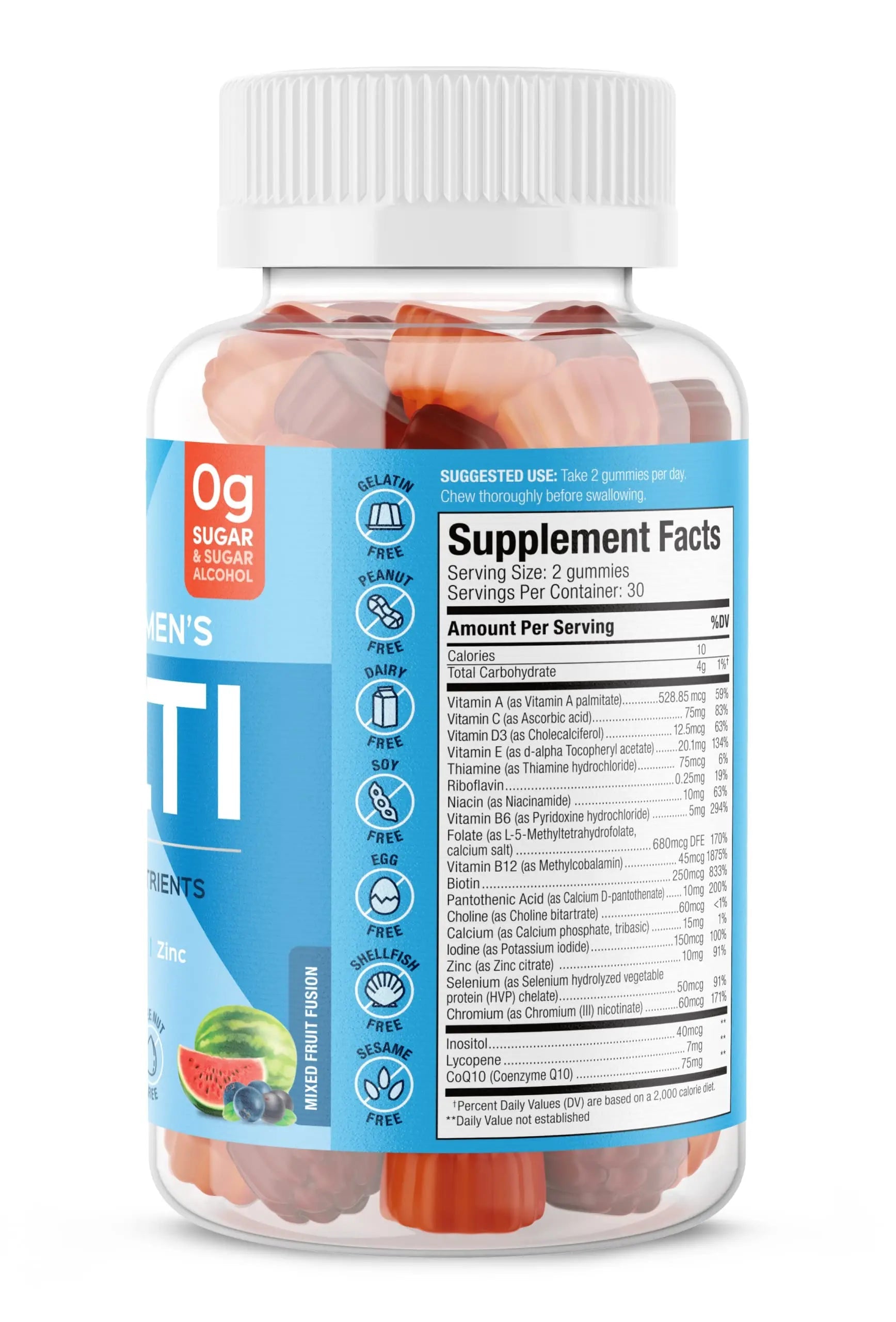 SUKU Men's Daily Multivitamin Gummies – Vitamins A, B12, C, D3, E, Zinc, CoQ10 & Lycopene – Prostate, Heart & Immune Support SUKU buy supplements canada