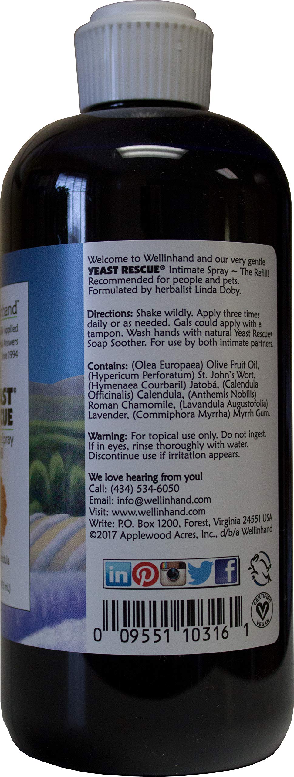 Yeast Rescue Soap Soother 16 fl.oz. Refill Economy Well-In-Hand buy supplements canada