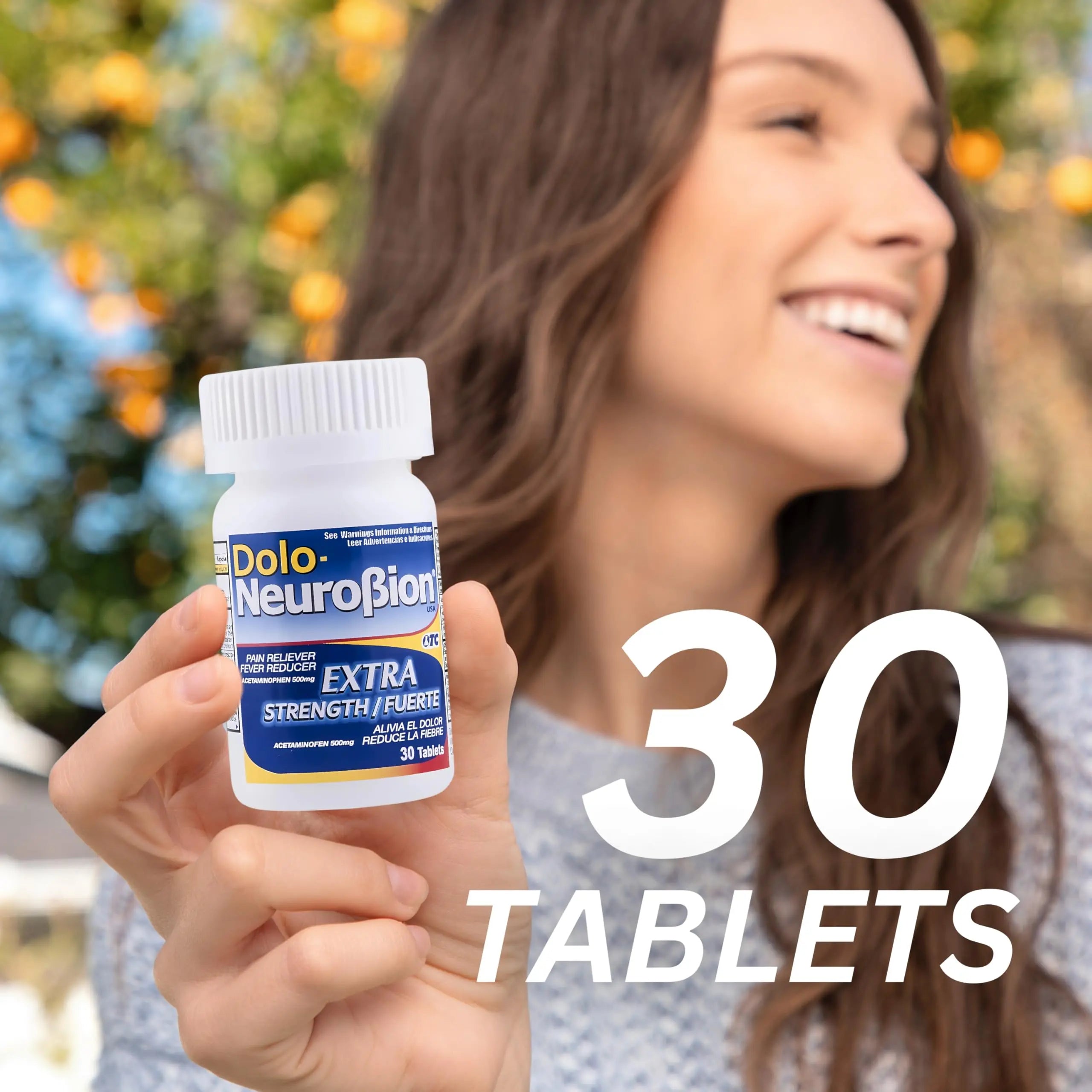 Dolo Neurobion 30 Tablets - Pain Reliever, Fever Reducer, Extra Strength, Fuerte, Alivia el Dolor, Reduce la Fiebre Neurobion buy supplements canada