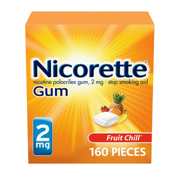 Nicorette 2 mg Nicotine Gum to Help Stop Smoking - Fruit Chill Flavored Nicorette buy supplements canada
