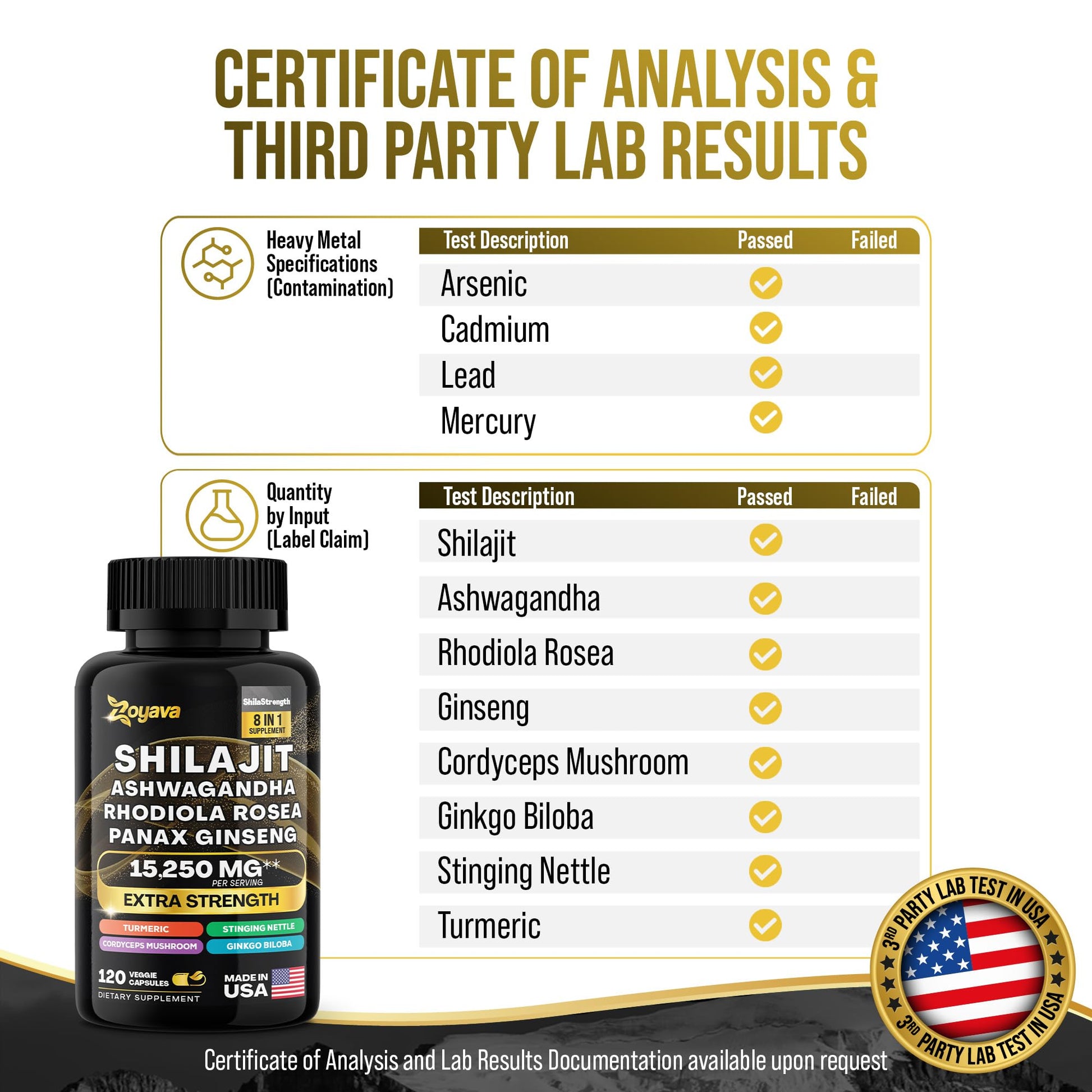 Zoyava Shilajit 9000MG Radiant Health Blend Ashwagandha 2000MG Rhodiola Rosea Zoyava buy supplements canada