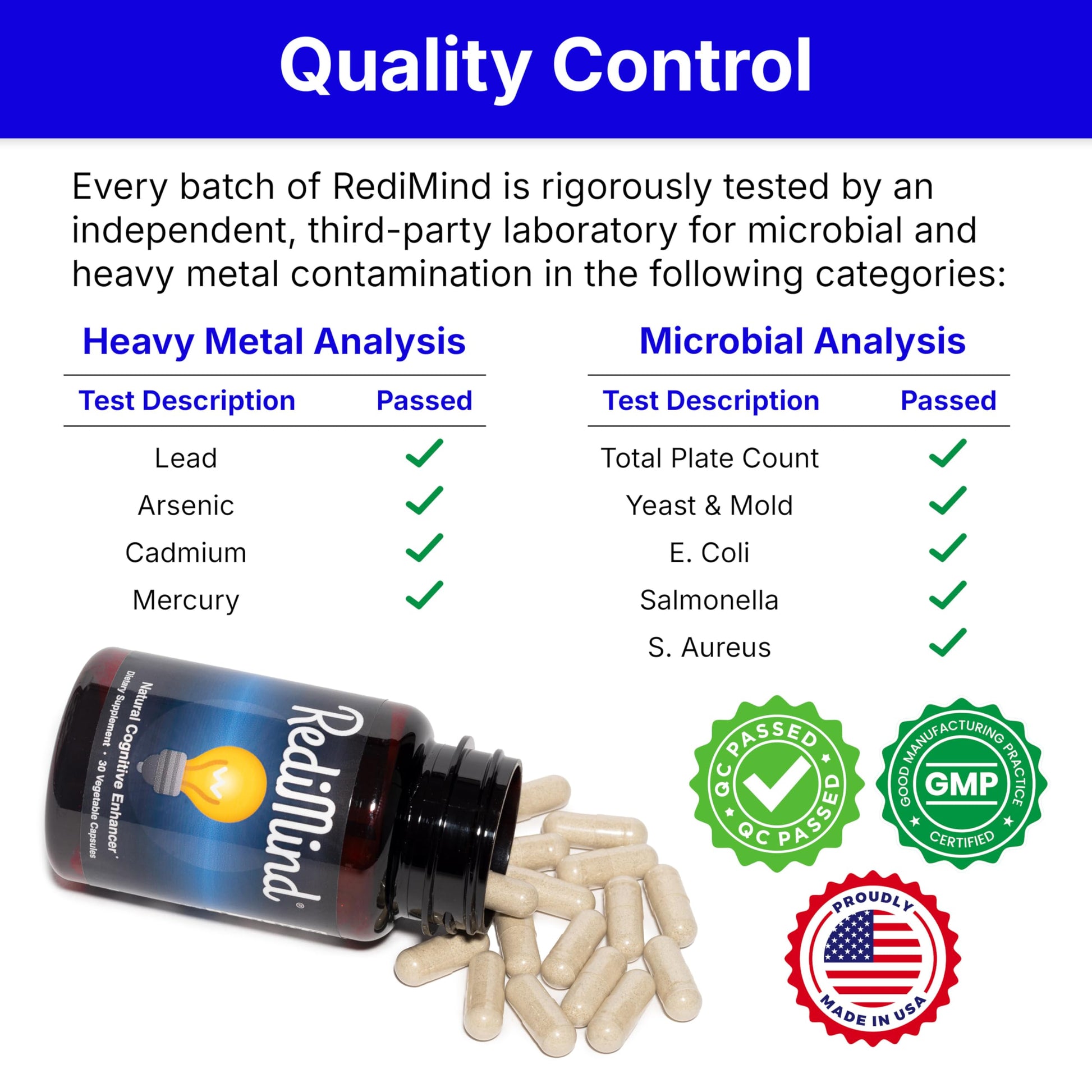 RediMind - Natural Cognitive Enhancement Supplement Capsule - Non-GMO, Vegan, Gluten-Free RediMind buy supplements canada