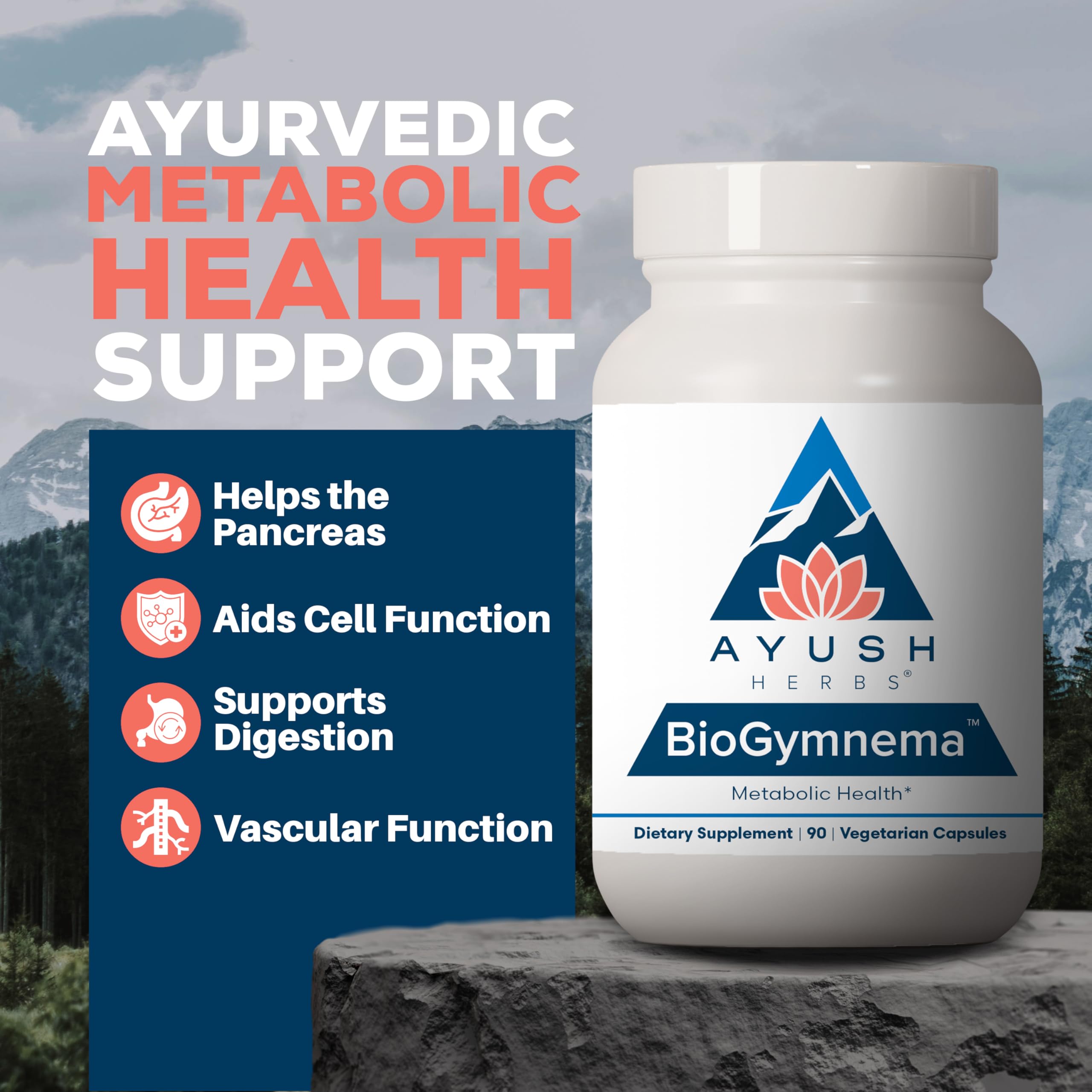 Ayush Herbs BioGymnema - Metabolic Vitamin & Herb Blend, Metabolic Health Supplement for Women & Men with Biotin, Berberine, Bitter Melon & Gymnema, Nutrient Support - 90 Servings Ayush Herbs buy supplements canada