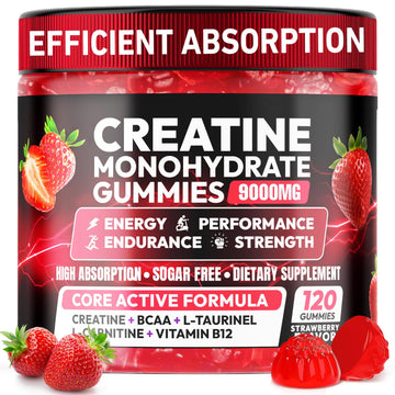 Creatine Gummies Monohydrate Complex 9000MG, Chewable Creatine Monohydrate Gummies for Men & Women with L-Taurine, BCAA 2:1, B12/6, Building Muscle Cytona buy supplements canada