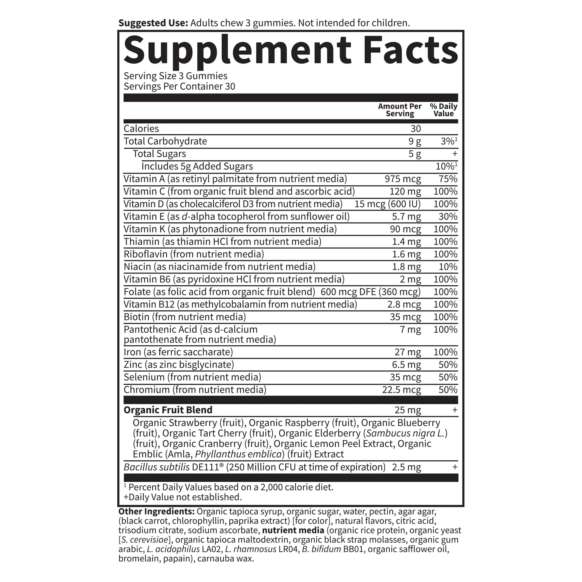 Essential Prenatal Gummy Vitamins for Women with Iron: Folate, Biotin, D3 & B12 + Probiotics for Digestion, Vitamin Code Multivitamin Garden of Life buy supplements canada