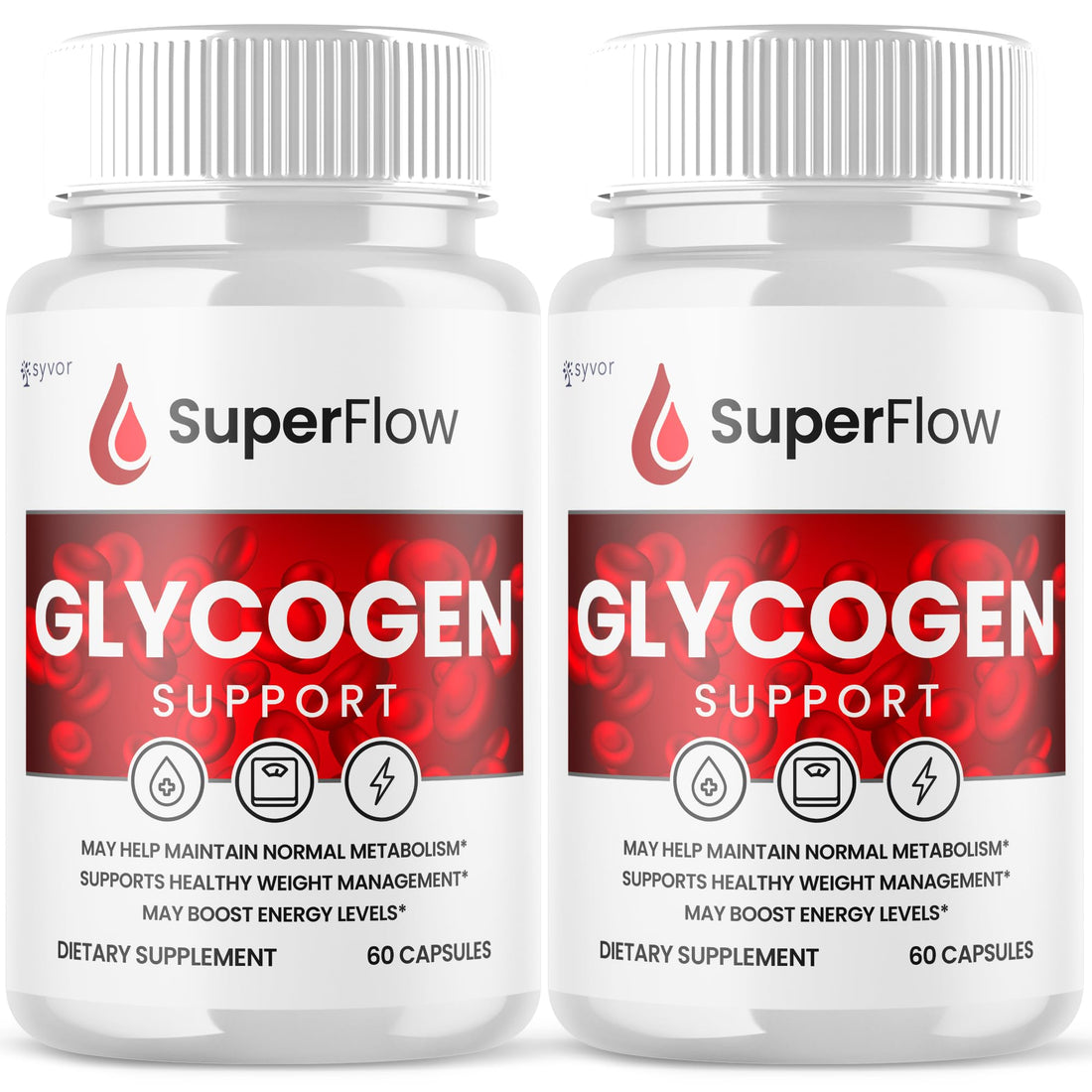 (2 Pack) Super Flow Glycogen Support, Official SuperFlow Advanced Formula Glyco Optimizer Capsules, All Natural Super Flow Pills, Daily Wellness Supplement to Support Healthy Balance (120 Capsules) Syvor buy supplements canada