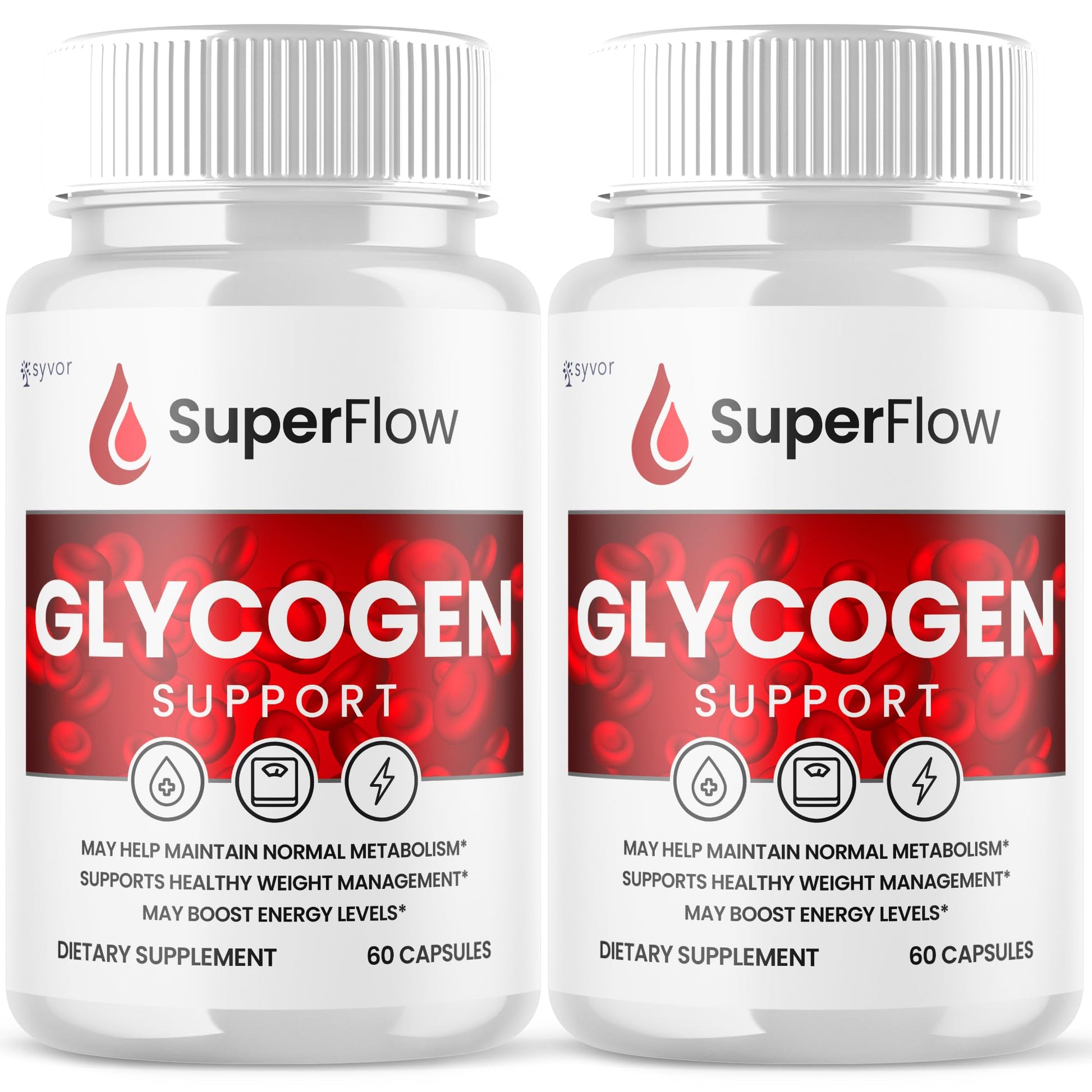 (2 Pack) Super Flow Glycogen Support, Official SuperFlow Advanced Formula Glyco Optimizer Capsules, All Natural Super Flow Pills, Daily Wellness Supplement to Support Healthy Balance (120 Capsules) Syvor buy supplements canada