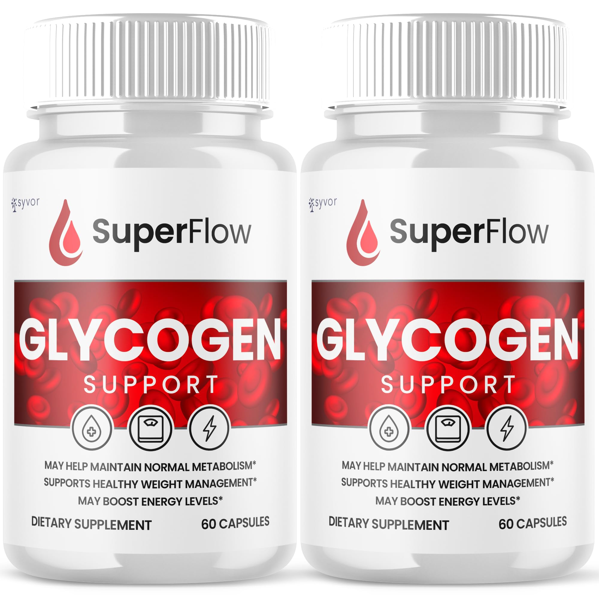 (2 Pack) Super Flow Glycogen Support, Official SuperFlow Advanced Formula Glyco Optimizer Capsules, All Natural Super Flow Pills, Daily Wellness Supplement to Support Healthy Balance (120 Capsules) Syvor buy supplements canada