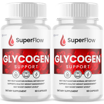 (2 Pack) Super Flow Glycogen Support, Official SuperFlow Advanced Formula Glyco Optimizer Capsules, All Natural Super Flow Pills, Daily Wellness Supplement to Support Healthy Balance (120 Capsules) Syvor buy supplements canada