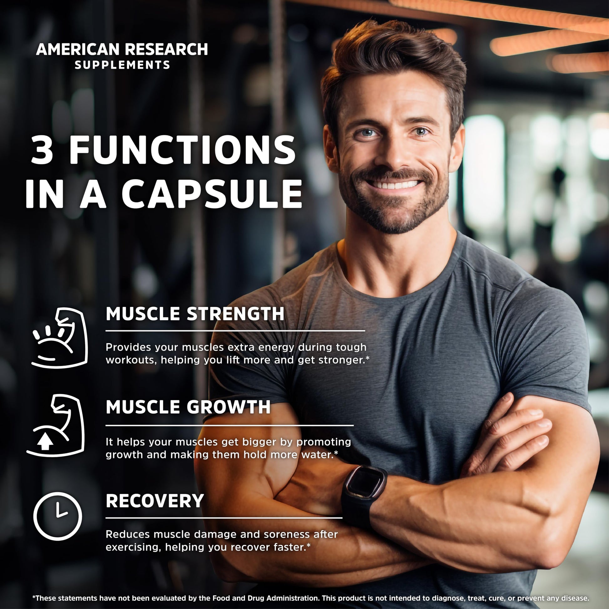 Creatine Monohydrate Capsules 5G | 60 Servings | Vegan | 4 Caps per Serving | Micronized Creatine Pills 5000mg | 240 Capsules | Creatine Pills For Men & Women American Research Supplements buy supplements canada