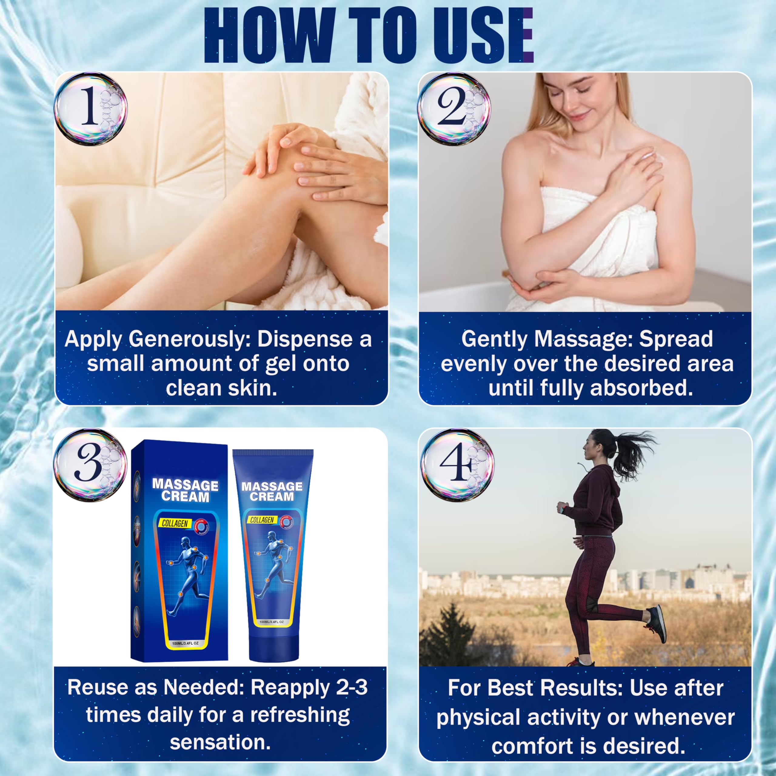 Soothing Cooling Gel for Muscle Tightness – Fast Absorbing Formula with Aloe Vera, Menthol & Tea Tree Oil | Sports & Daily Body Care Gel for Women & Men | Non-Greasy, Refreshing Feel (100ML/3.4oz) MIsiyuo buy supplements canada