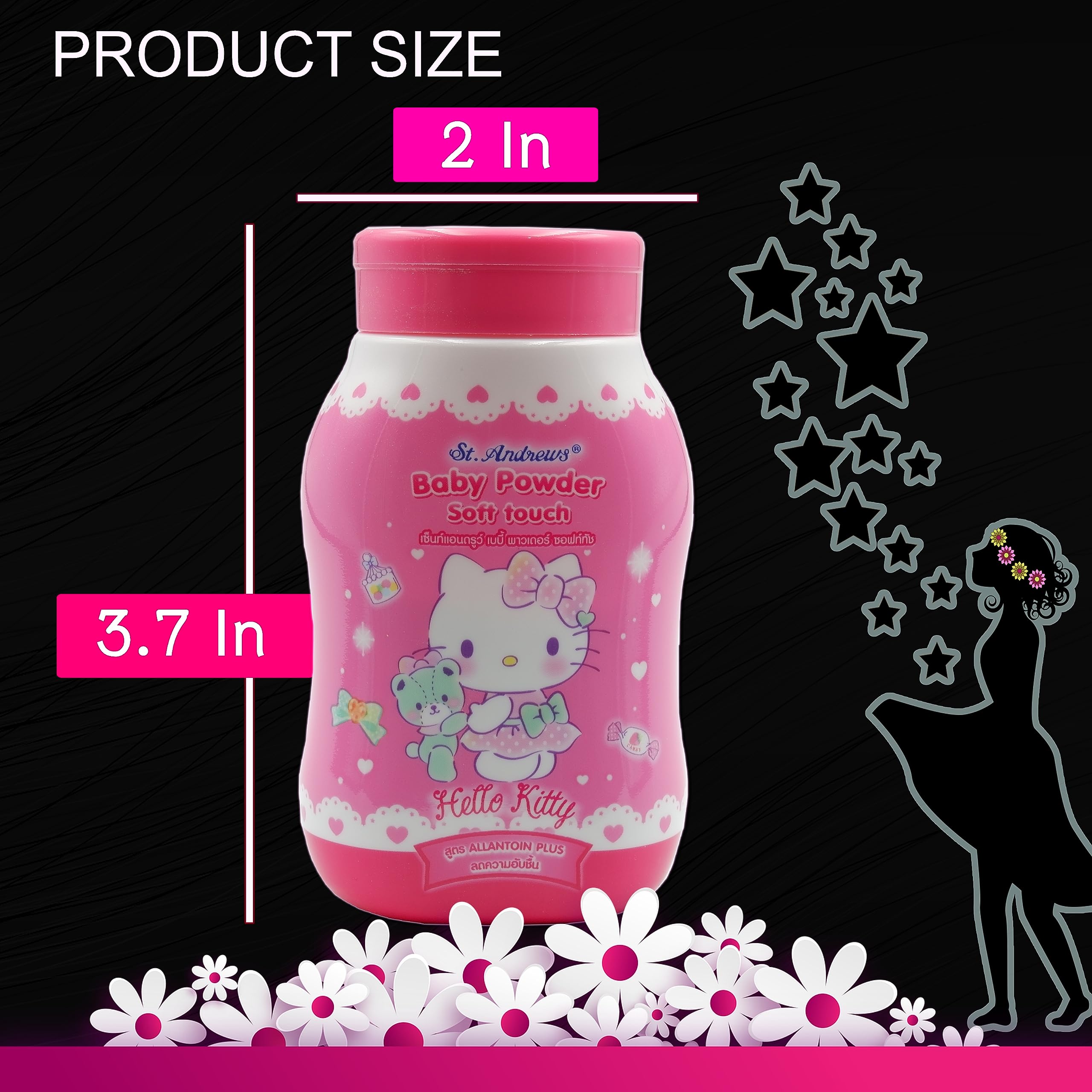 Body Powder for Women Girls Feminine Dusting Powder 1.76oz (Pack of 6) YARIN buy supplements canada