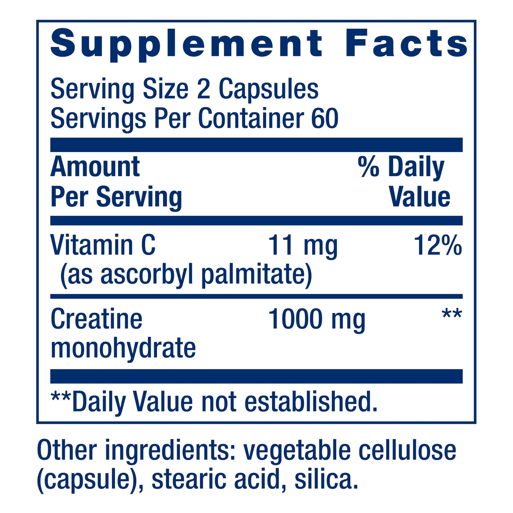 Life Extension Creatine Capsules – Creatine Monohydrate – Promotes Strength, Lean Muscle, Healthy Endurance – Non-GMO, Gluten-Free – 120 Capsules Life Extension buy supplements canada