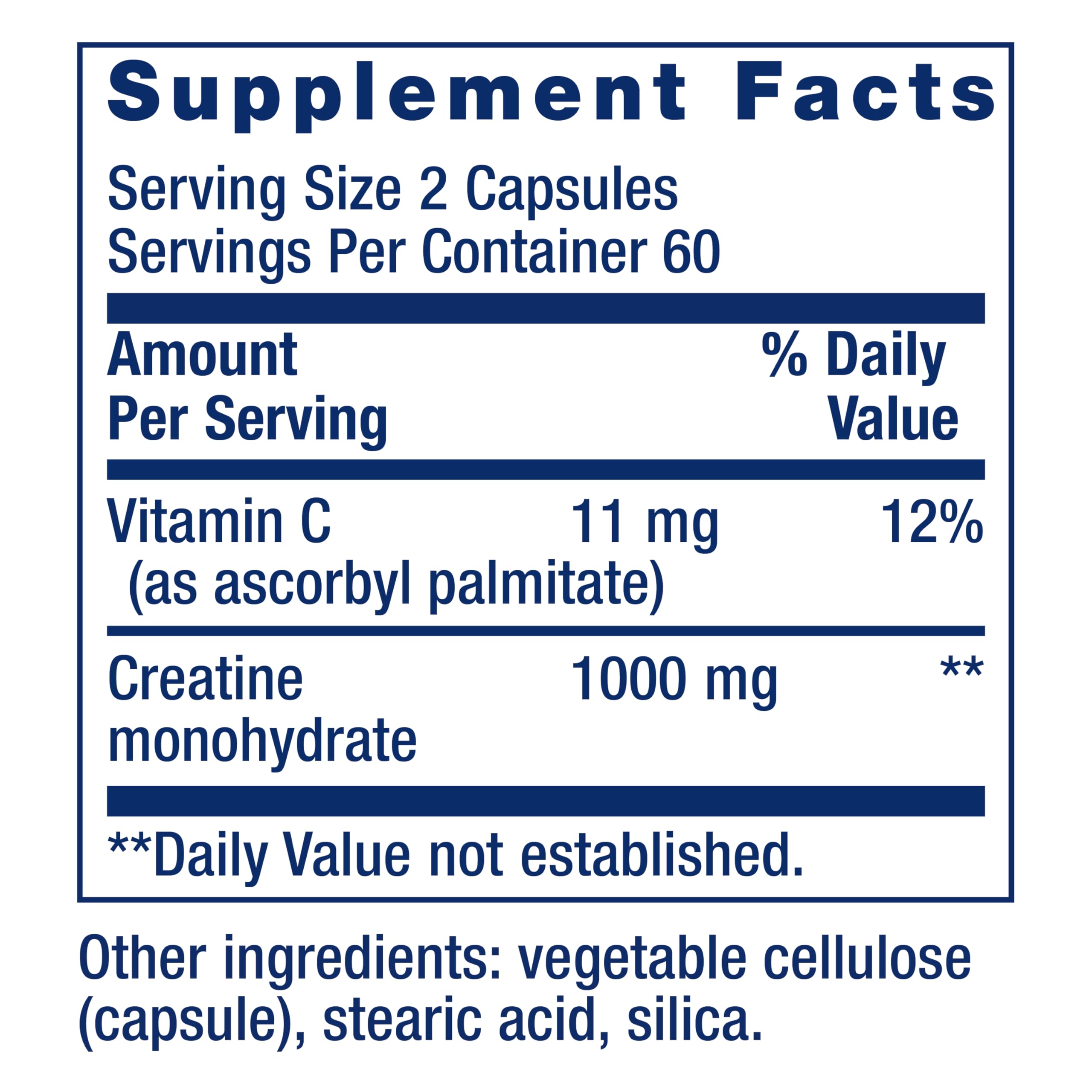 Life Extension Creatine Capsules – Creatine Monohydrate – Promotes Strength, Lean Muscle, Healthy Endurance – Non-GMO, Gluten-Free – 120 Capsules Life Extension buy supplements canada