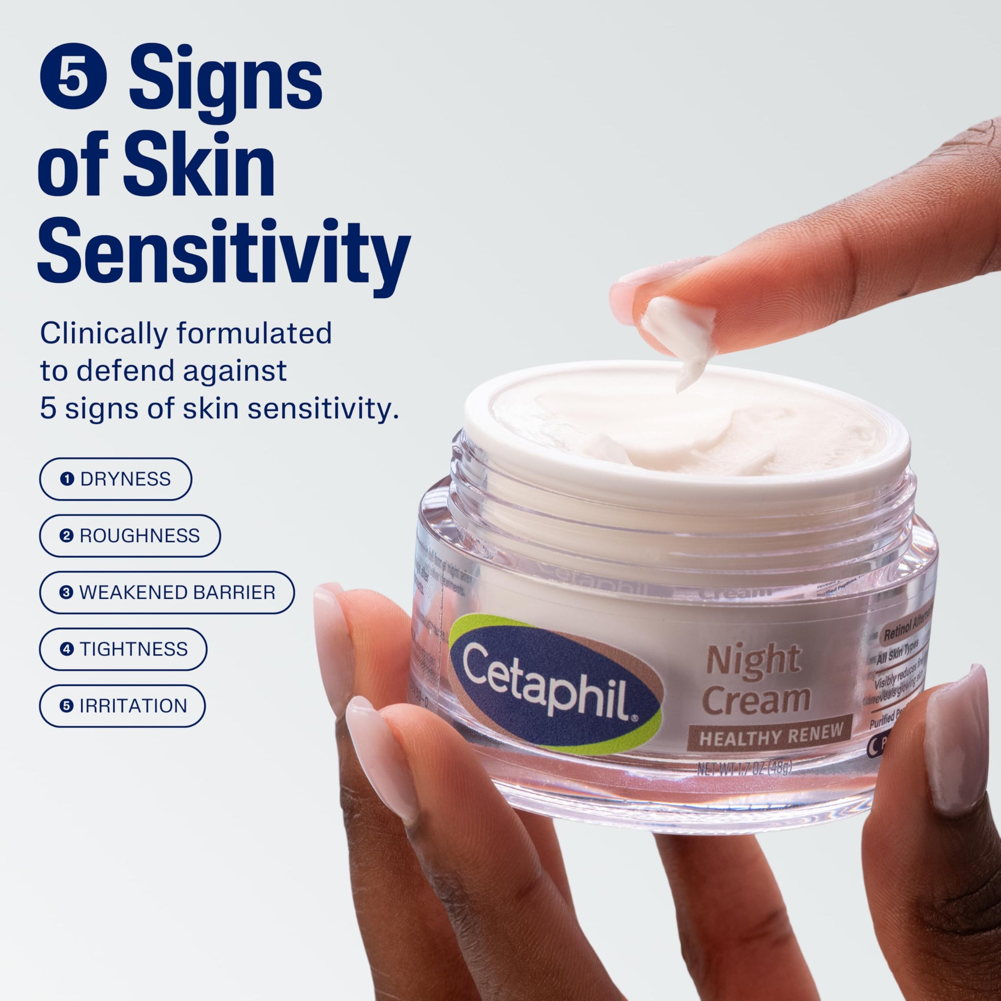 Cetaphil Healthy Renew Skin Tightening Night Cream 1.7 Oz, Wrinkle Repair Cream for Face with Peptides Cetaphil buy supplements canada