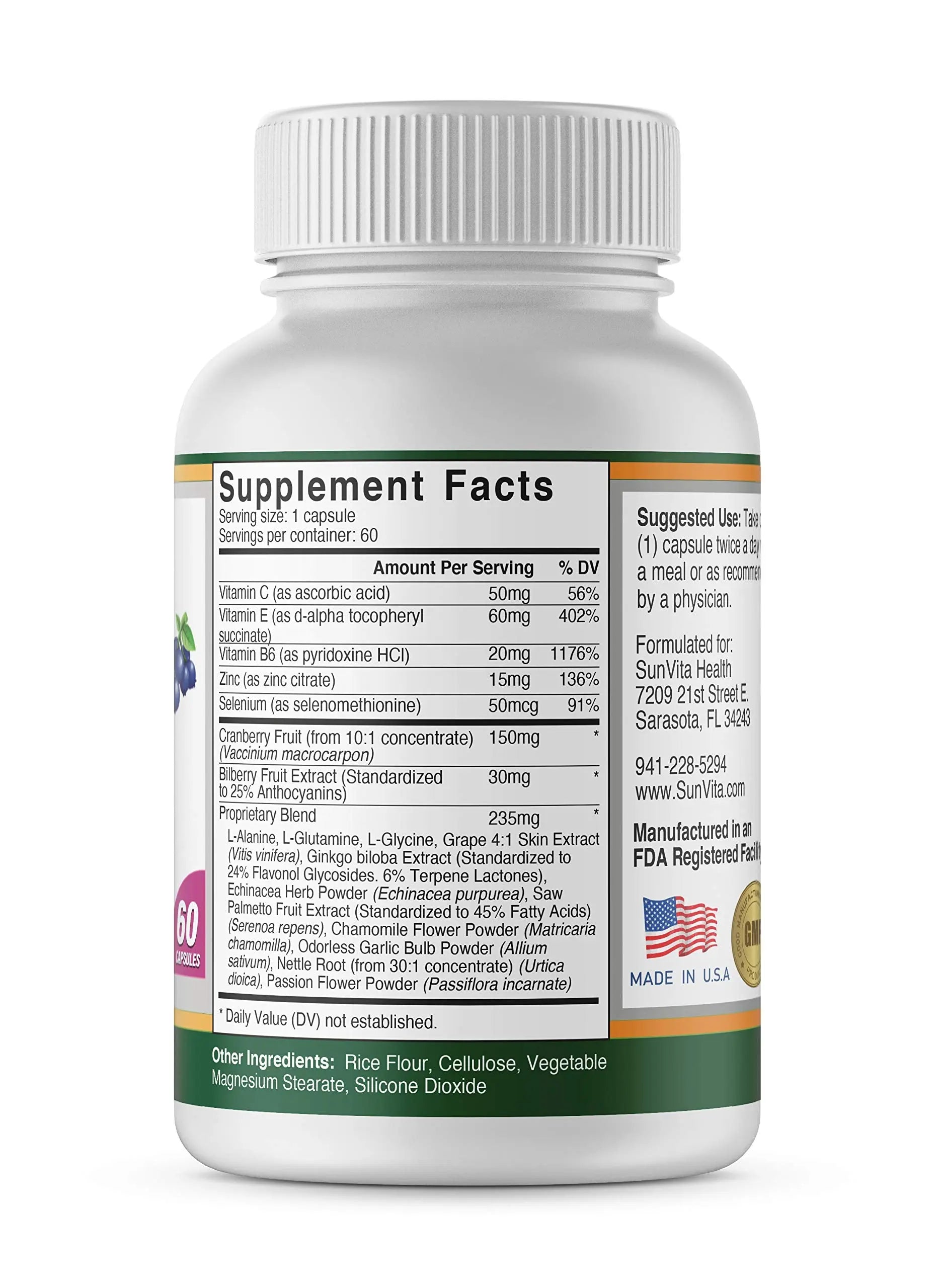 SunVita Health - Bladder Balance® - Bladder Control for Women • Bladder Issues Such as Urinary Frequency, Urgency and Urinary Tract Issues! SunVita Health buy supplements canada
