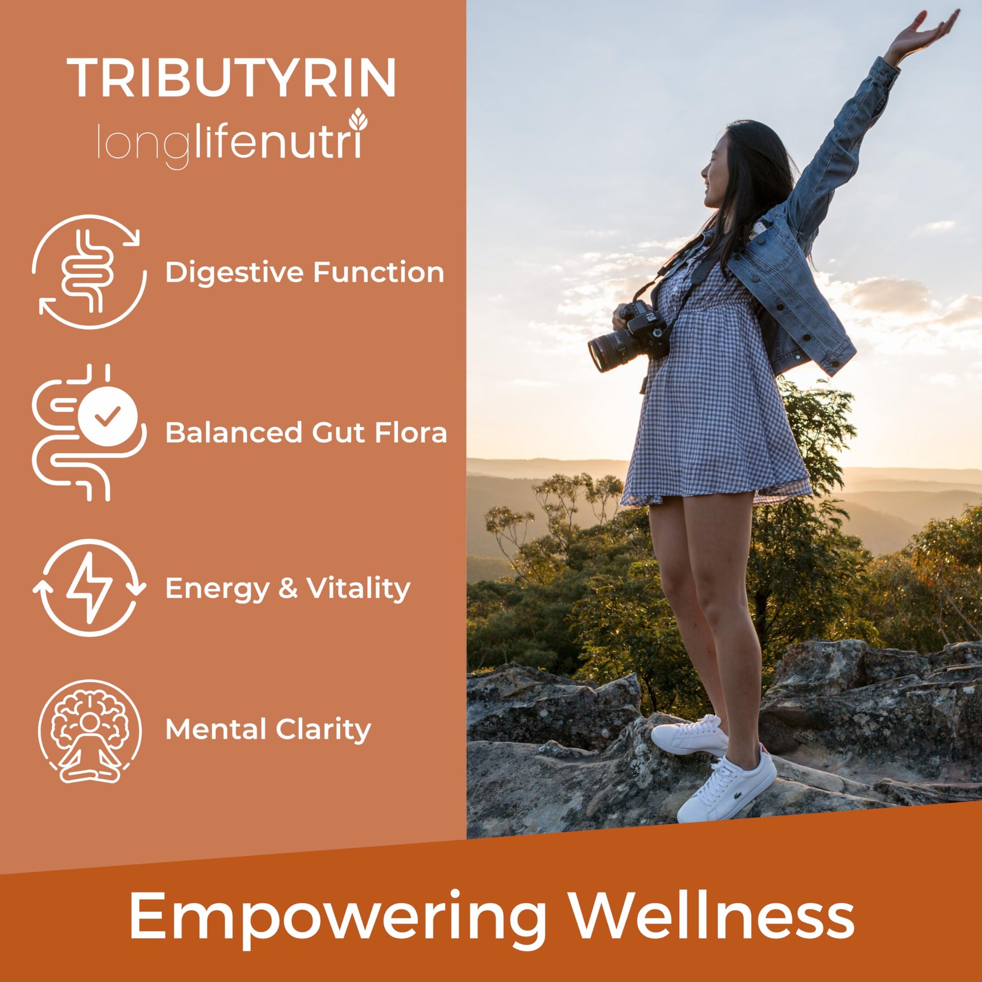 BioGutyrin – Tributyrin 500mg, Postbiotic Supplement for Gut Function & Nutrient Absorption, 120 Vegetarian Capsules, Butyric Acid for Butyrate Production, 4-Month Supply, GMP Certified, Made in USA LongLifeNutri buy supplements canada