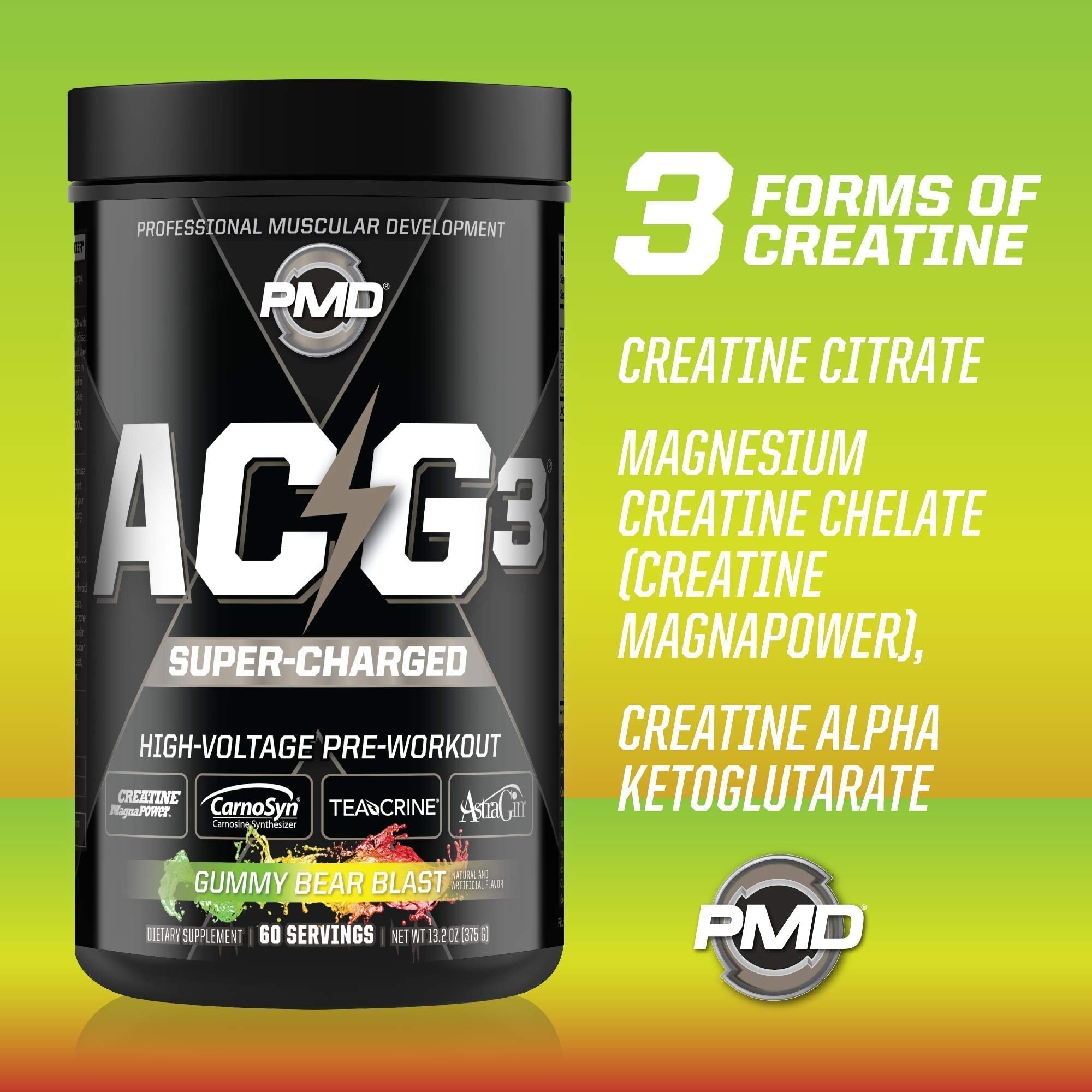 PMD Sports ACG3 Supercharged - Pre Workout - Powerful Strength, High Energy, Maximize PMD buy supplements canada