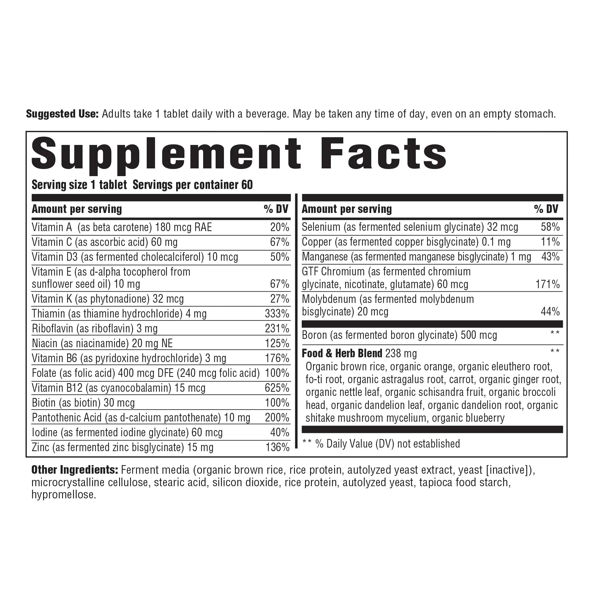 INNATE Response Formulas Men's One Daily Iron Free - Daily Multivitamin For Men Free of Iron - With B Vitamins Innate Response Formulas buy supplements canada
