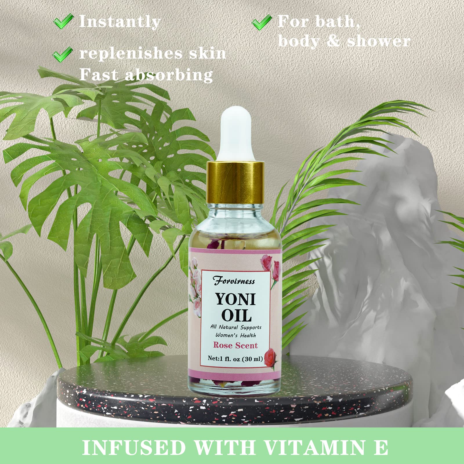 3 Packs Natural Yoni Oil Feminine Wash Ph Balanced for Women, Eliminates Vaginal Odor forvirness buy supplements canada