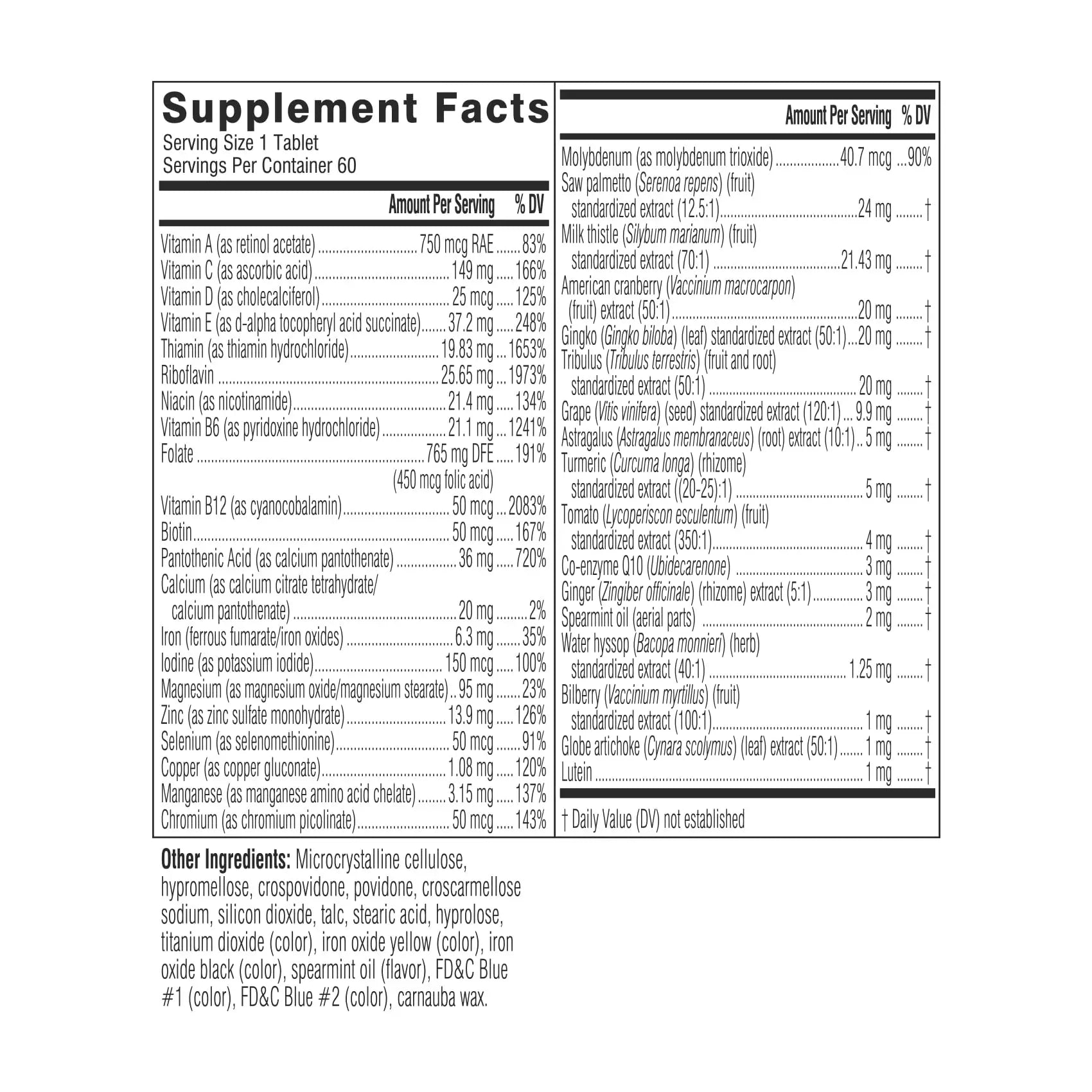 Swisse Daily Multivitamin for Men 50 and Over | 39 Vitamins, Antioxidants and Minerals + Adaptogens | Energy & Immune Support | Swisse buy supplements canada