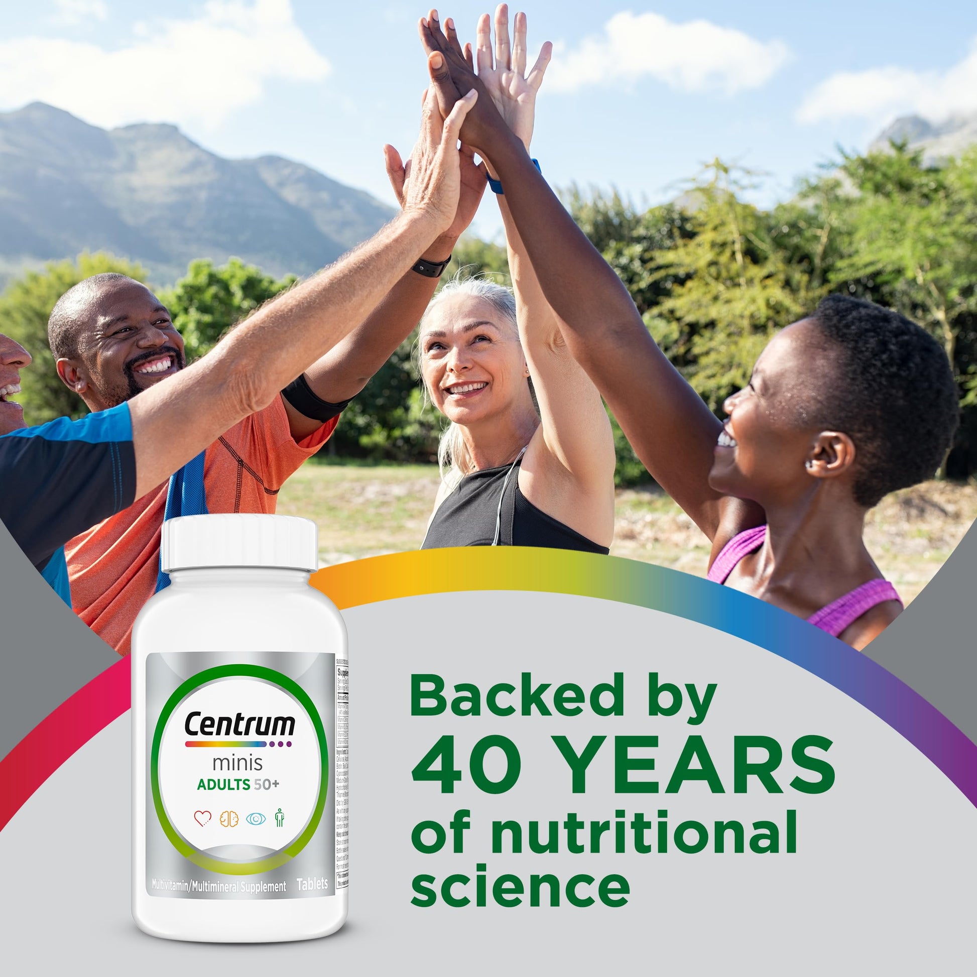 Centrum Minis Silver Multivitamin for Adults 50 Plus, Multimineral Supplement, Vitamin D3, B-Vitamins, Gluten Free, Non-GMO Ingredients Centrum buy supplements canada
