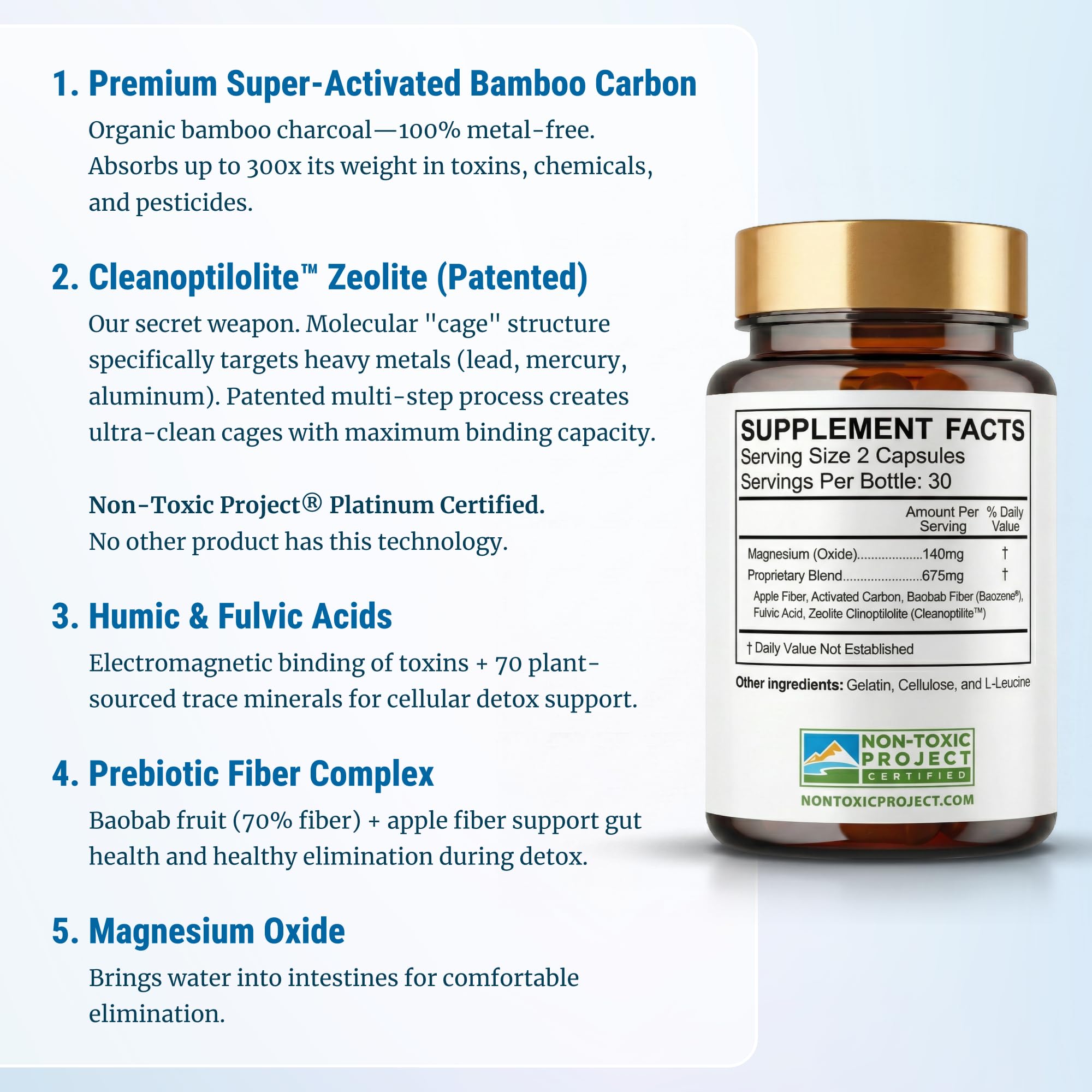Gut Detox & Liver Cleanse - Organic Activated Charcoal Capsules with Clinoptilolite Zeolite Binder - TrueCarbonCleanse™ Carbon Supplement - 60 Bamboo Charcoal Pills True Cellular Formulas buy supplements canada