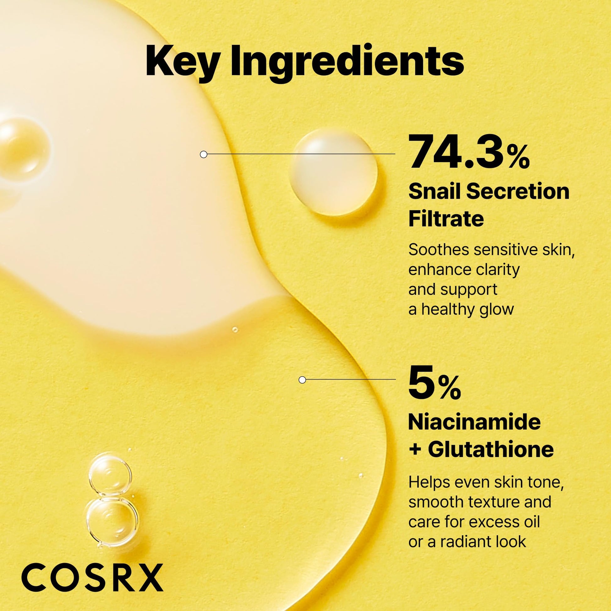 COSRX Snail Mucin 74% + Niacinamide 5% Dual Essence, Anti Aging Face Serum for Dull Skin, Sensitive Skin, Korean Skin Care, 2.70 fl.oz / 80ml COSRX buy supplements canada