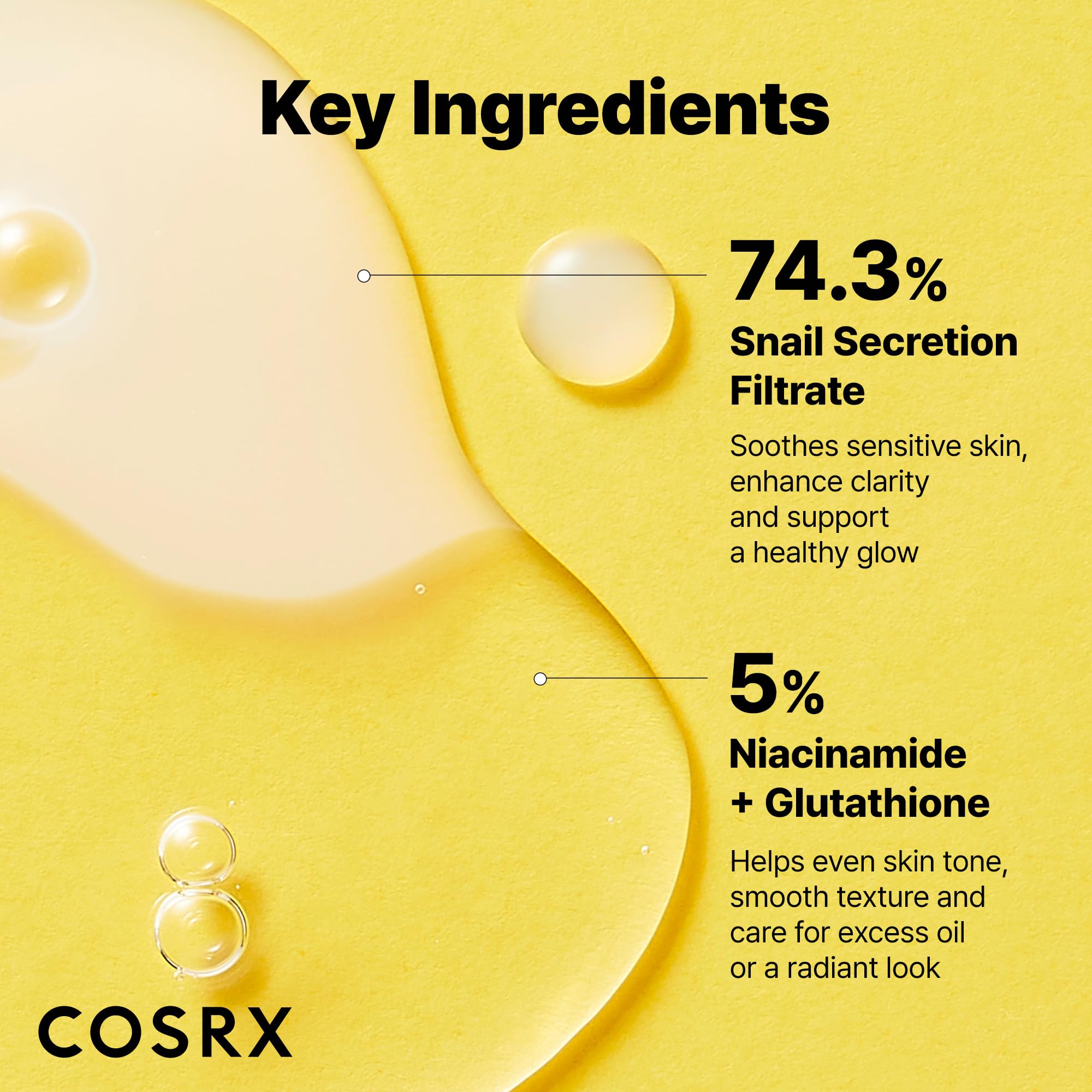 COSRX Snail Mucin 74% + Niacinamide 5% Dual Essence, Anti Aging Face Serum for Dull Skin, Sensitive Skin, Korean Skin Care, 2.70 fl.oz / 80ml COSRX buy supplements canada