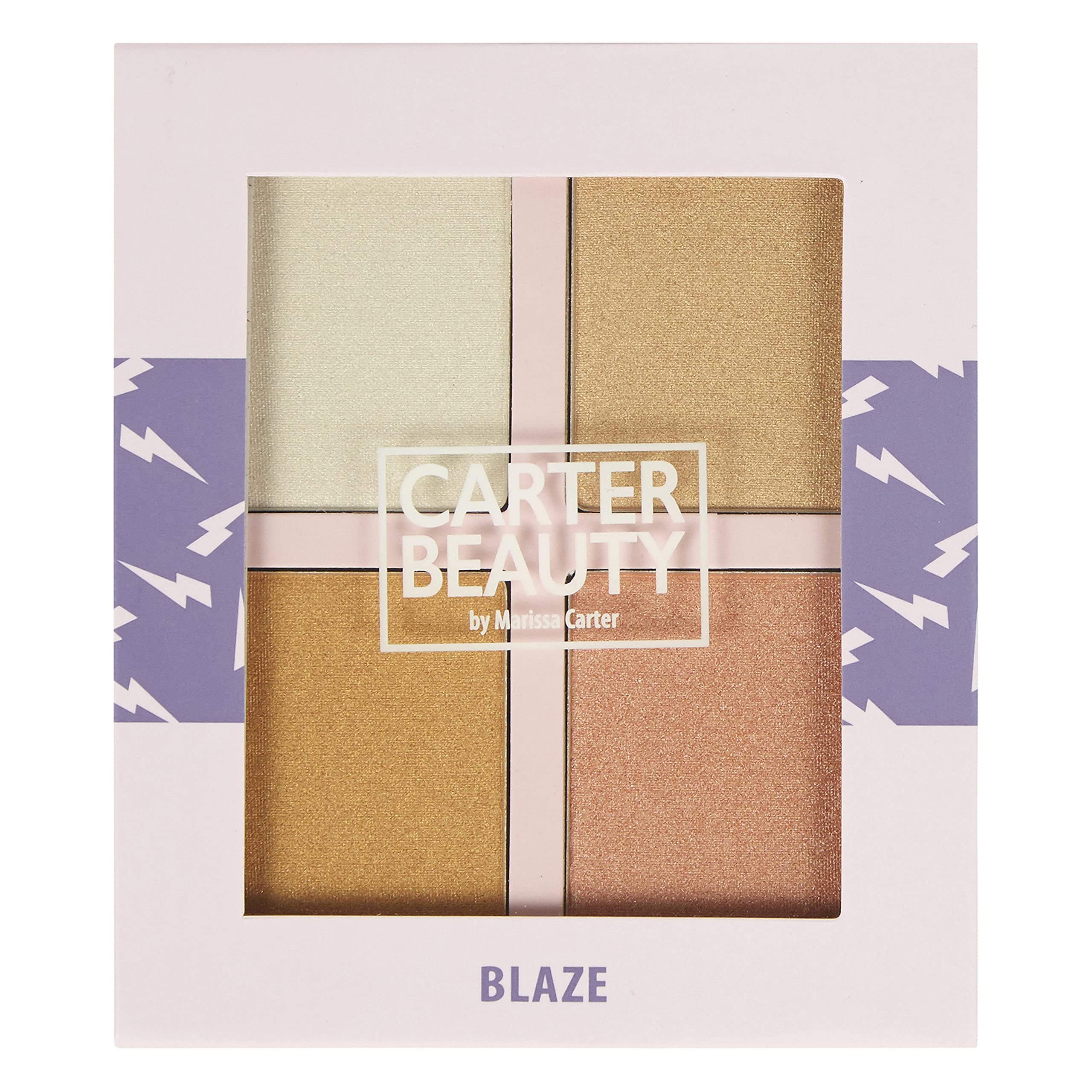 Carter Beauty By Marissa Carter Mini Highlighter Palette | Long Lasting Makeup | Shimmer & Matte Shades (Blaze) Carter Beauty buy supplements canada