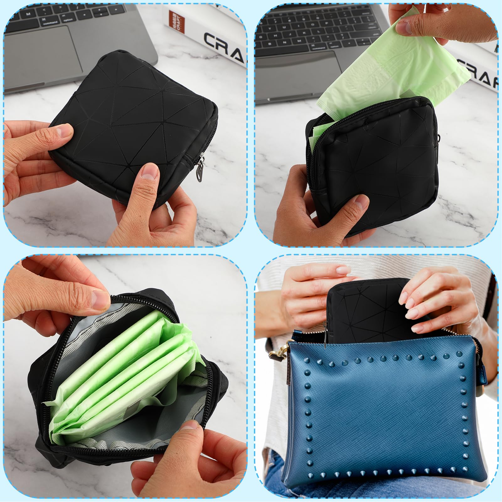 Ouligay Period Bag Sanitary Napkin Storage Bag Tampon Bag Tampon Pad Holder for Purse Menstrual Pad Ouligay buy supplements canada