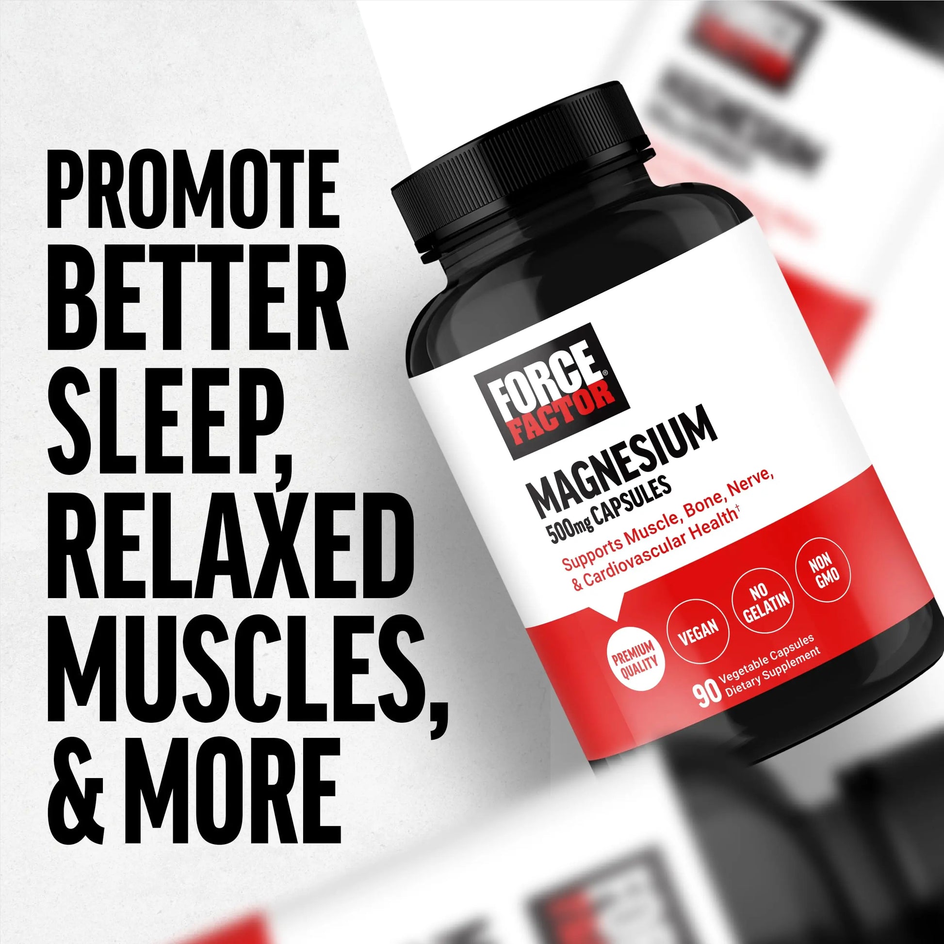 Force Factor Magnesium Complex Supplement to Support Muscles, Bones, Nerves, and Cardiovascular Health, Magnesium Glycinate, Magnesium Citrate, and Magnesium Oxide, Vegan, Non-GMO, 90 Capsules Force Factor buy supplements canada