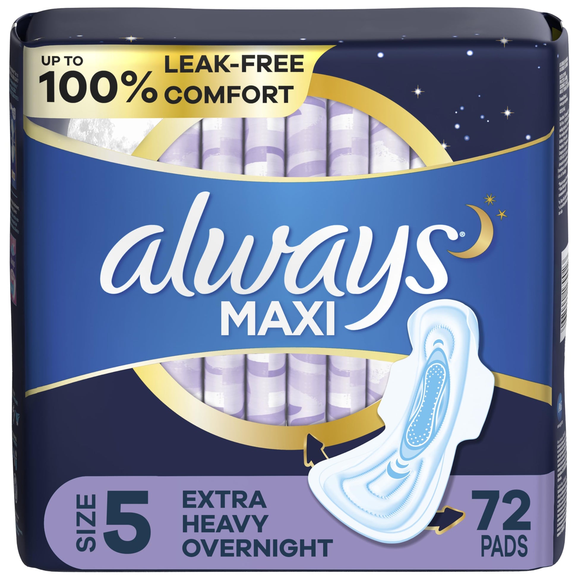 Always Maxi Overnight Pads with Wings, Size 5, Extra Heavy Overnight Always buy supplements canada