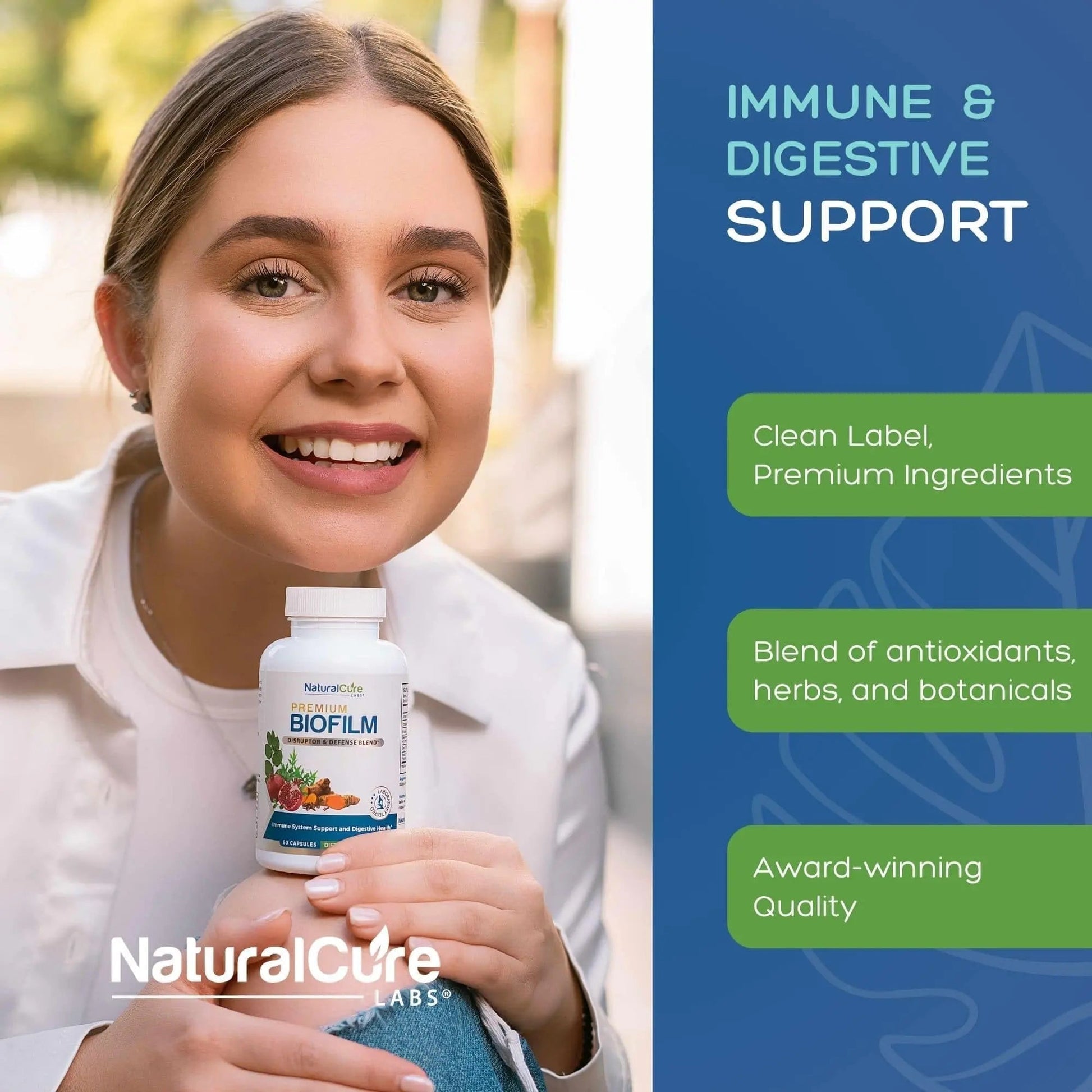 Natural Cure Labs Biofilm Complex – Premium Biofilm Formula Botanicals & Herbs | Biofilm Product for Digestion & Immune Support | Natural Cure Labs buy supplements canada