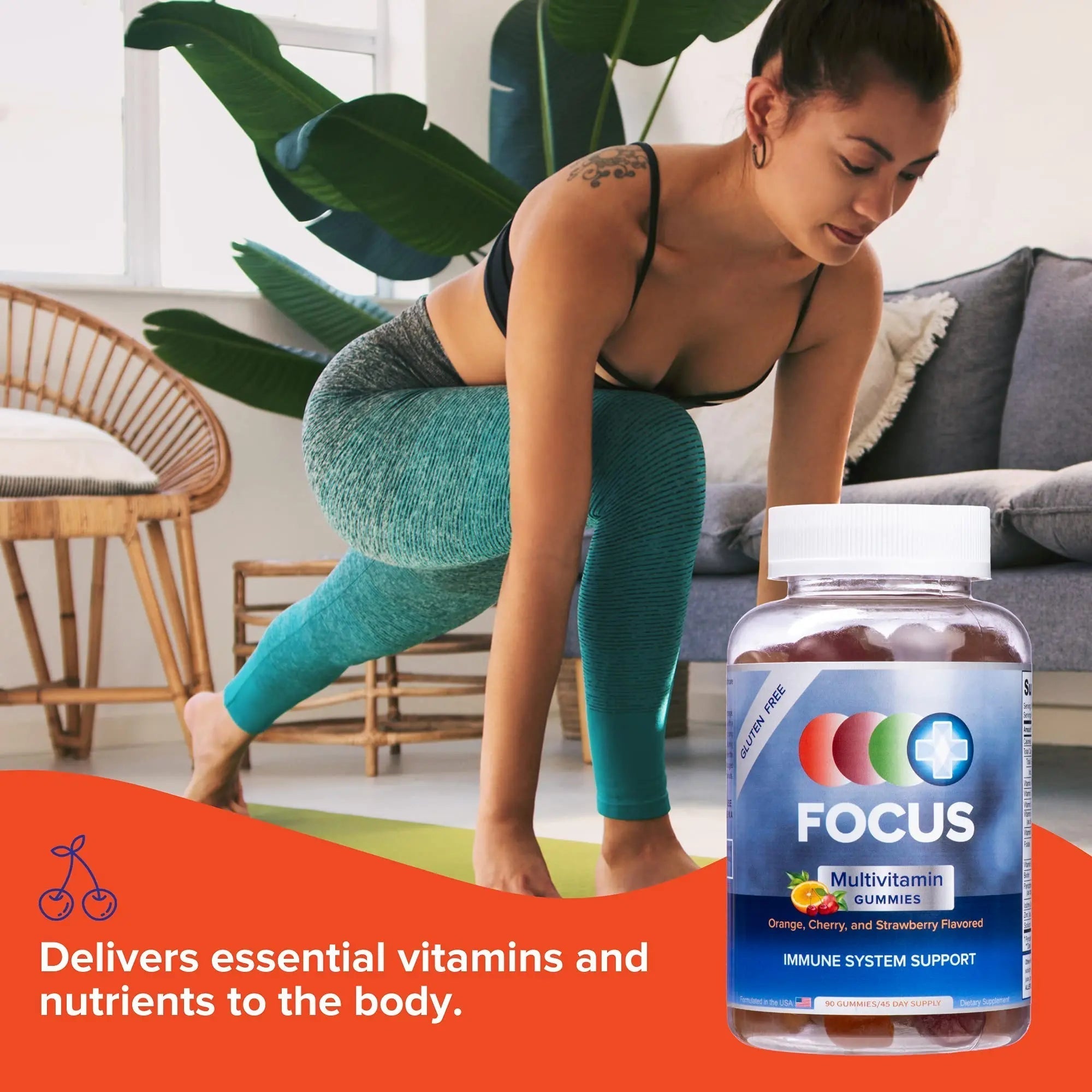 Focus Multivitamin Gummies | Flavored Vitamin Supplement | Boost Energy Levels | Support Overall Health | Daily Dietary Vitamin | Focus Vision Supplements buy supplements canada