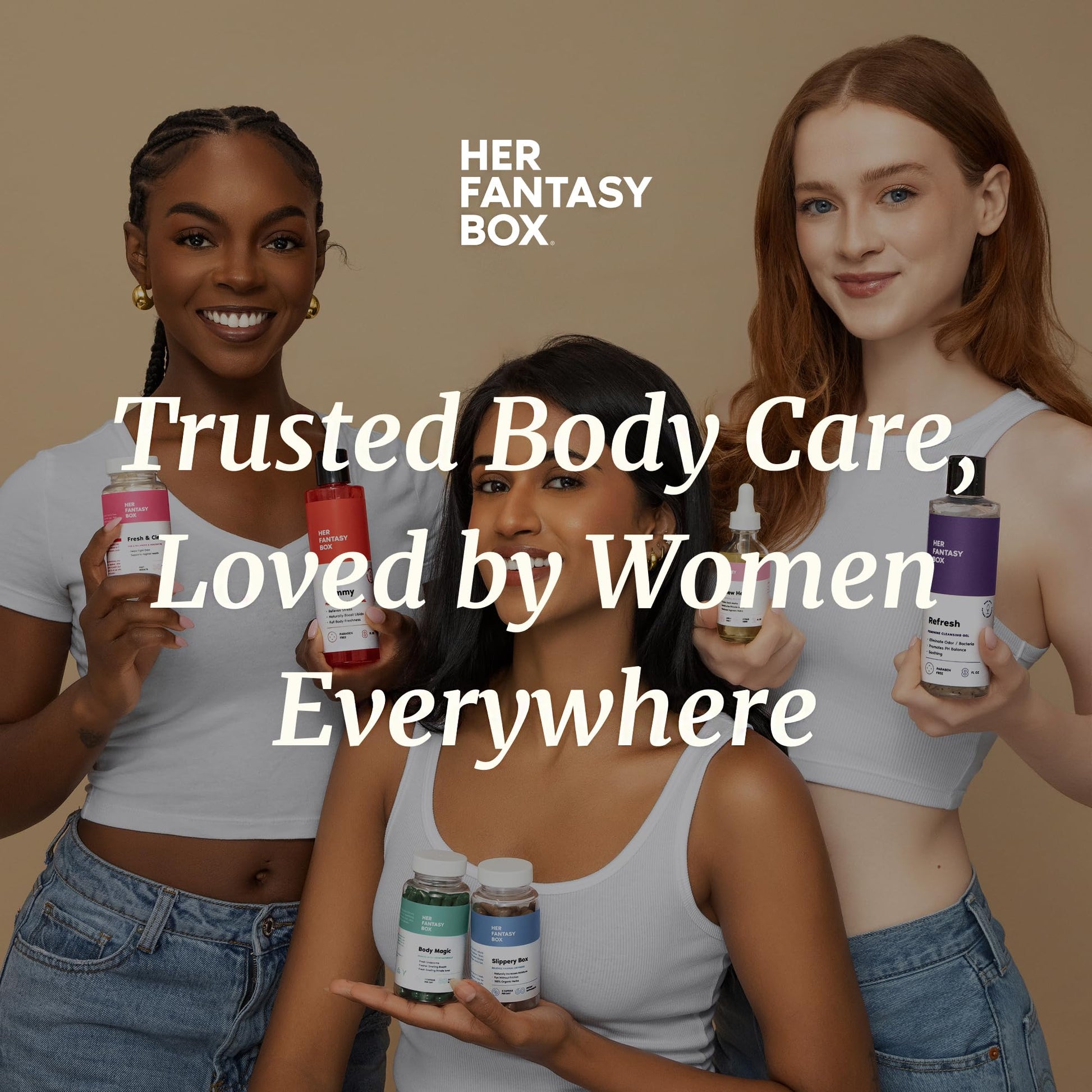 Her Fantasy Box | Healthy Box | Vaginal Probiotics for Women – Prebiotics + Advanced Lactobacillus Blend – Hormonal Balance, PMS Relief – Feminine Health Support with Cranberry & D-Mannose Her Fantasy Box buy supplements canada