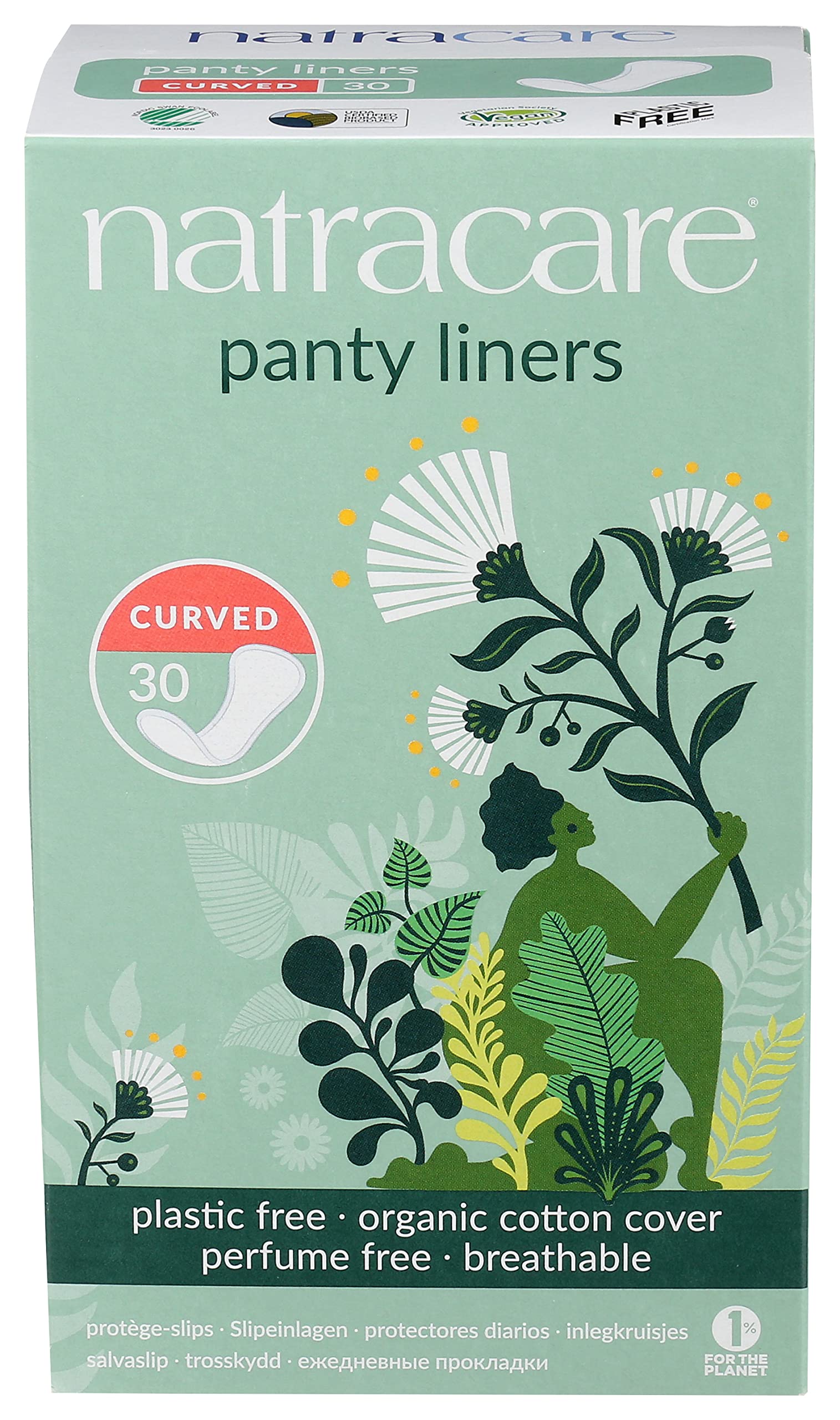 Natracare Natural Organic Curved Panty Liners, with Certified Organic Cotton, Ecologically Certified NATRACARE buy supplements canada