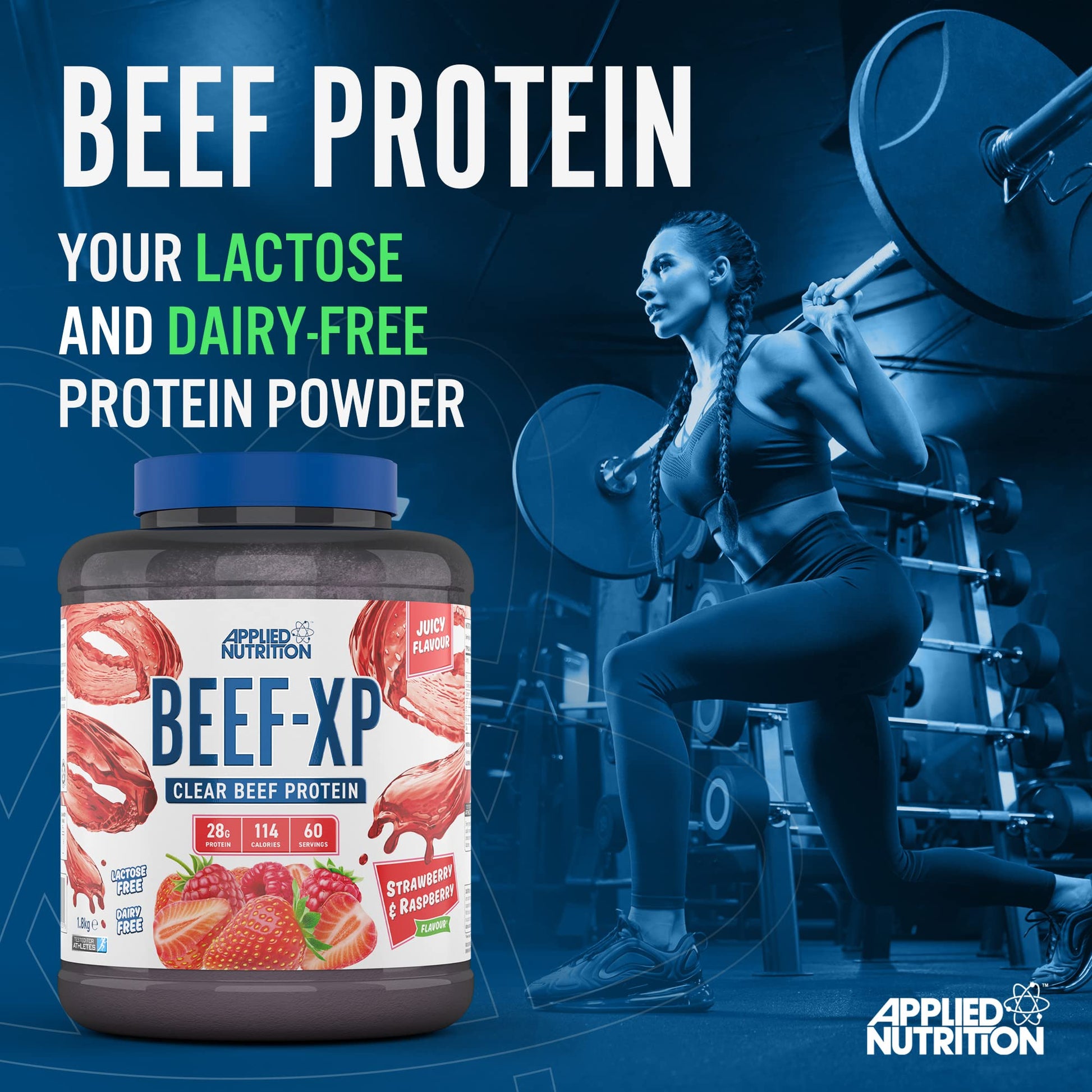 Applied Nutrition Beef XP - Clear Hydrolysed Beef Protein Isolate, Fruit Juice Style, Dairy Free Beef Protein Powder Applied Nutrition buy supplements canada