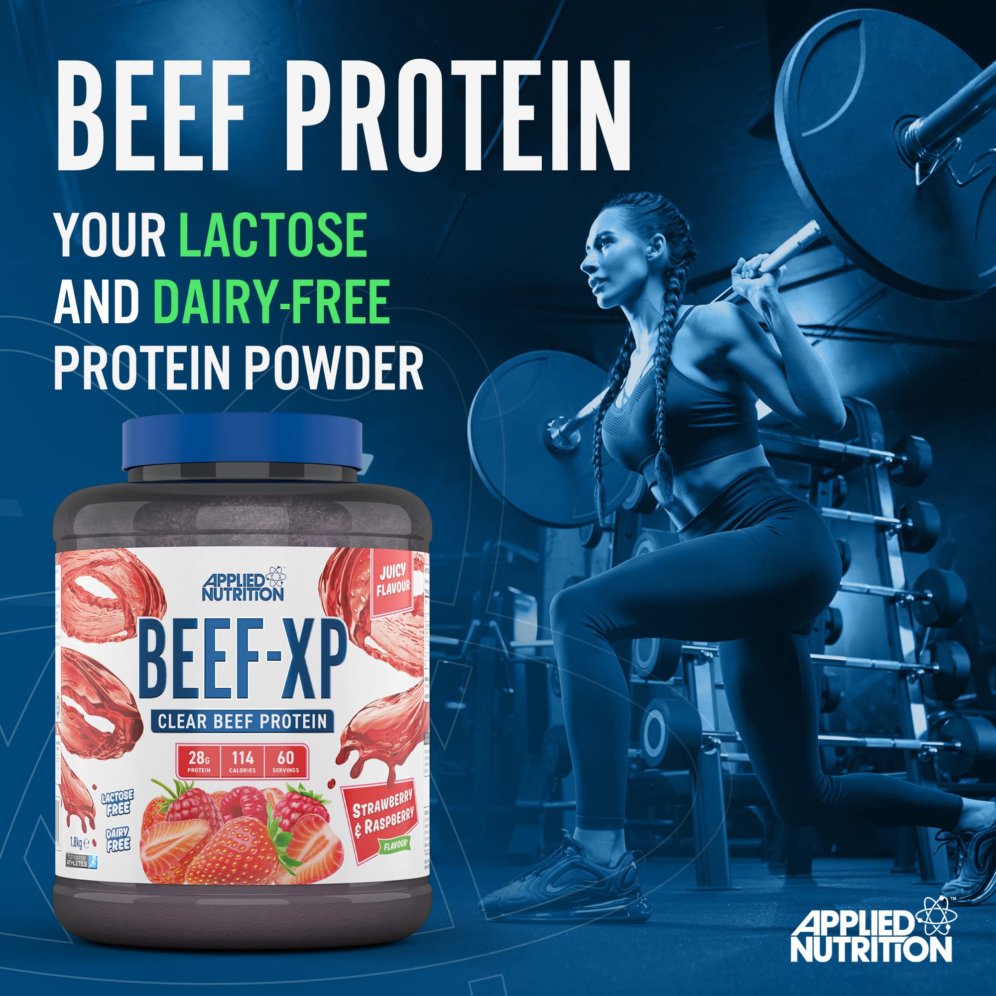 Applied Nutrition Beef XP - Clear Hydrolysed Beef Protein Isolate, Fruit Juice Style, Dairy Free Beef Protein Powder Applied Nutrition buy supplements canada