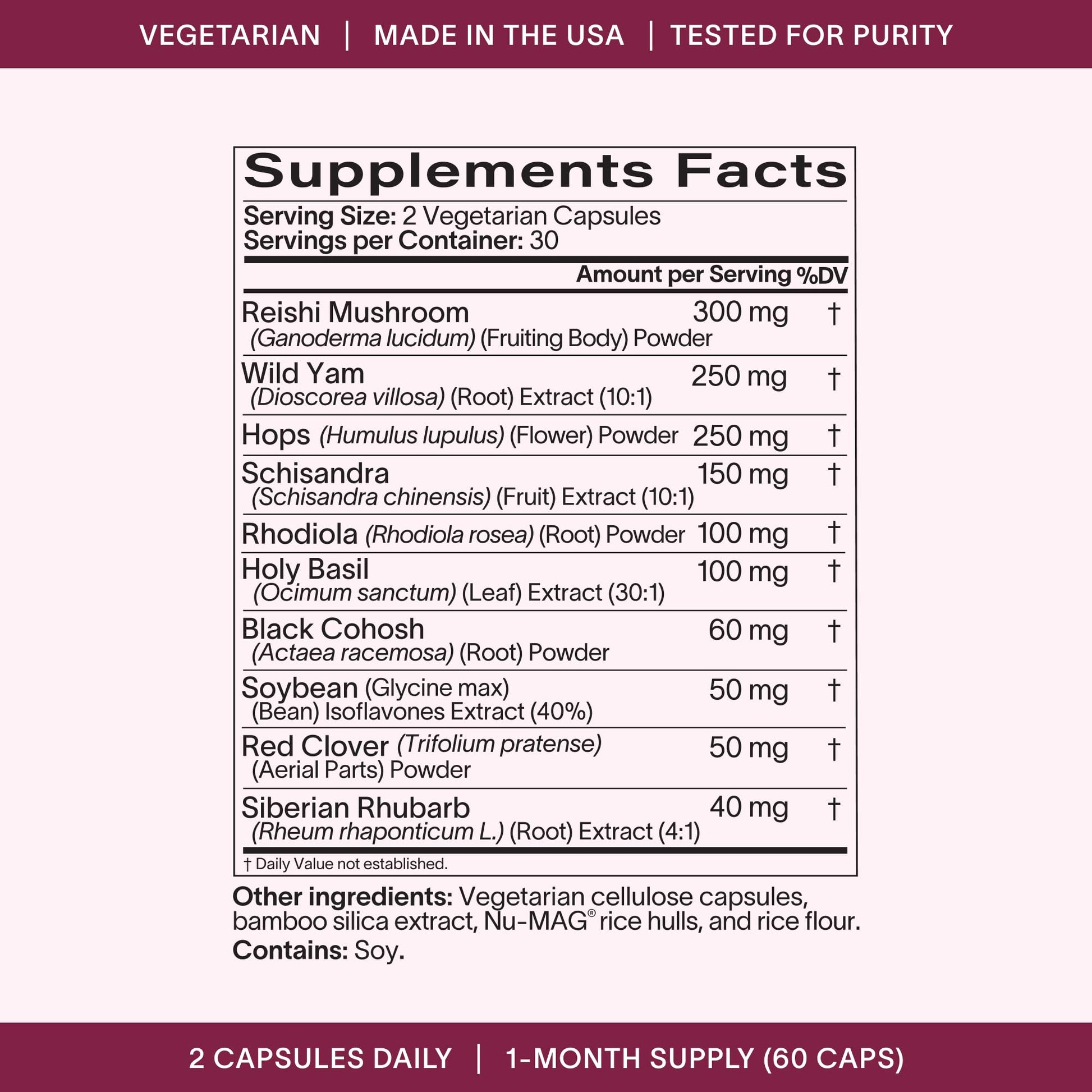 Ladywell Perimeno - Perimenopause Support - Support for Mood, Mental Clarity, Sleep & Hot Flashes - Black Cohosh, Reishi, Wild Yam, Holy Basil, Schisandra, Rhodiola, Siberian Rhubarb / 60 Veg Caps Ladywell buy supplements canada