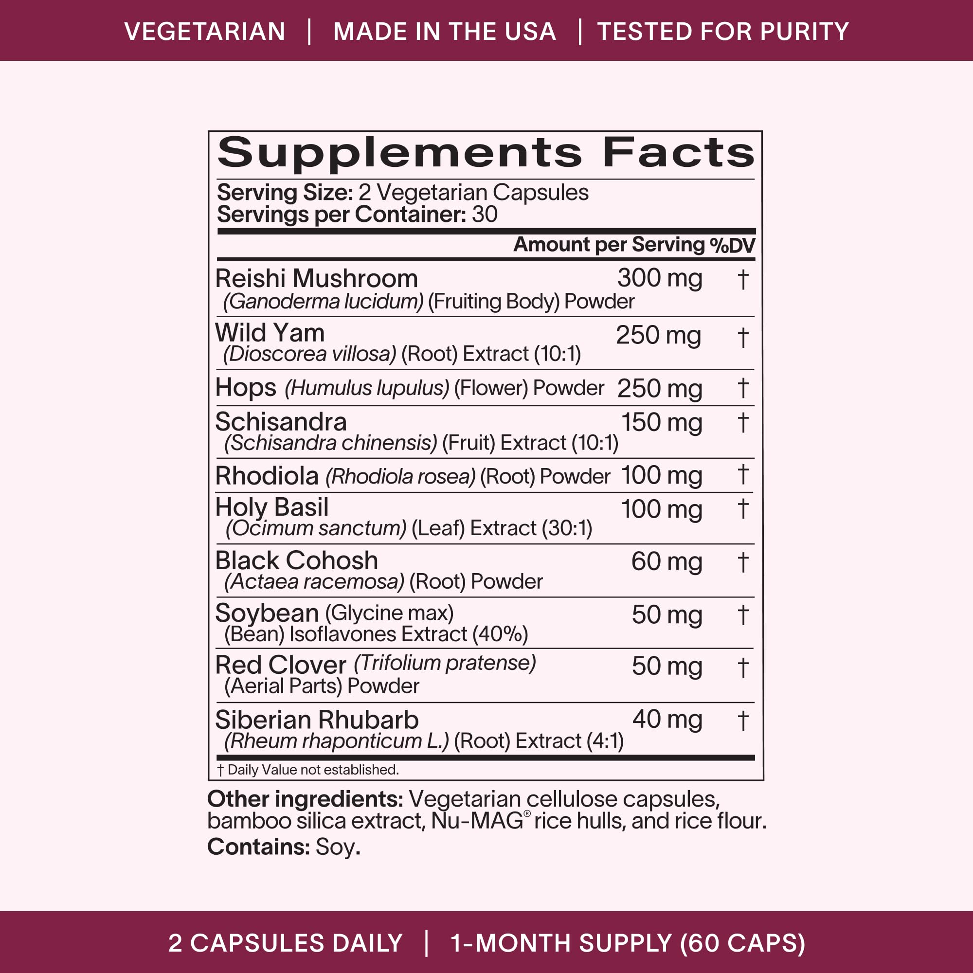 Ladywell Perimeno - Perimenopause Support - Support for Mood, Mental Clarity, Sleep & Hot Flashes - Black Cohosh, Reishi, Wild Yam, Holy Basil, Schisandra, Rhodiola, Siberian Rhubarb / 60 Veg Caps Ladywell buy supplements canada