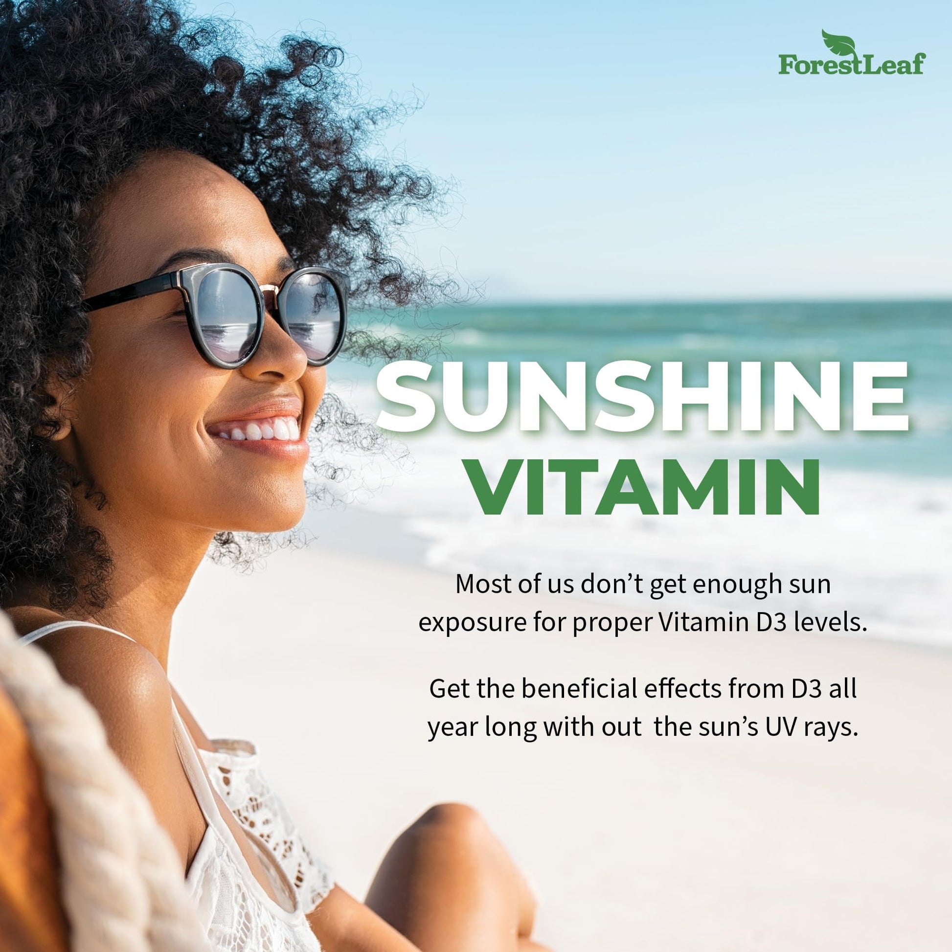 ForestLeaf - Vitamin D3 IU Weekly Supplement - Vitamin D Capsules for Bones ForestLeaf buy supplements canada