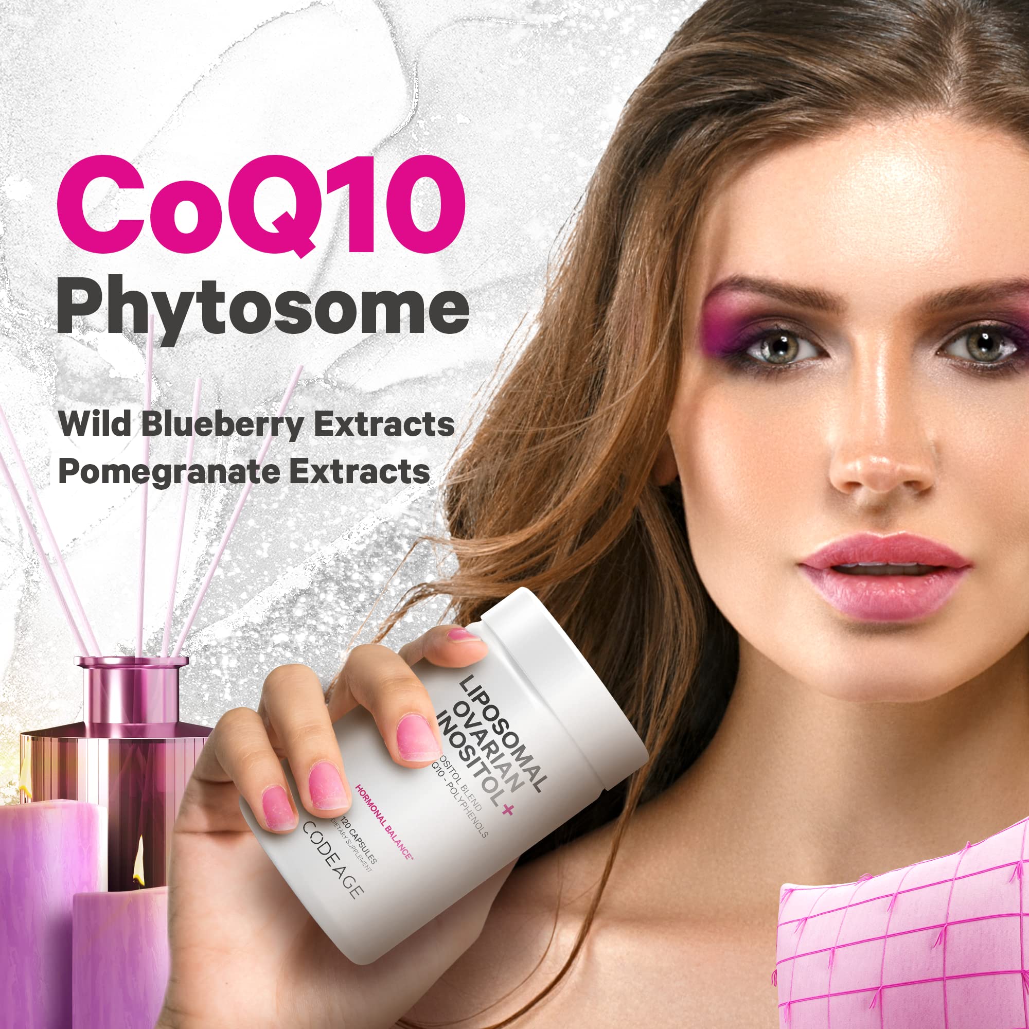 Codeage Liposomal Ovarian Inositol + Supplement - Myo-Inositol, D-Chiro-Inositol Codeage buy supplements canada