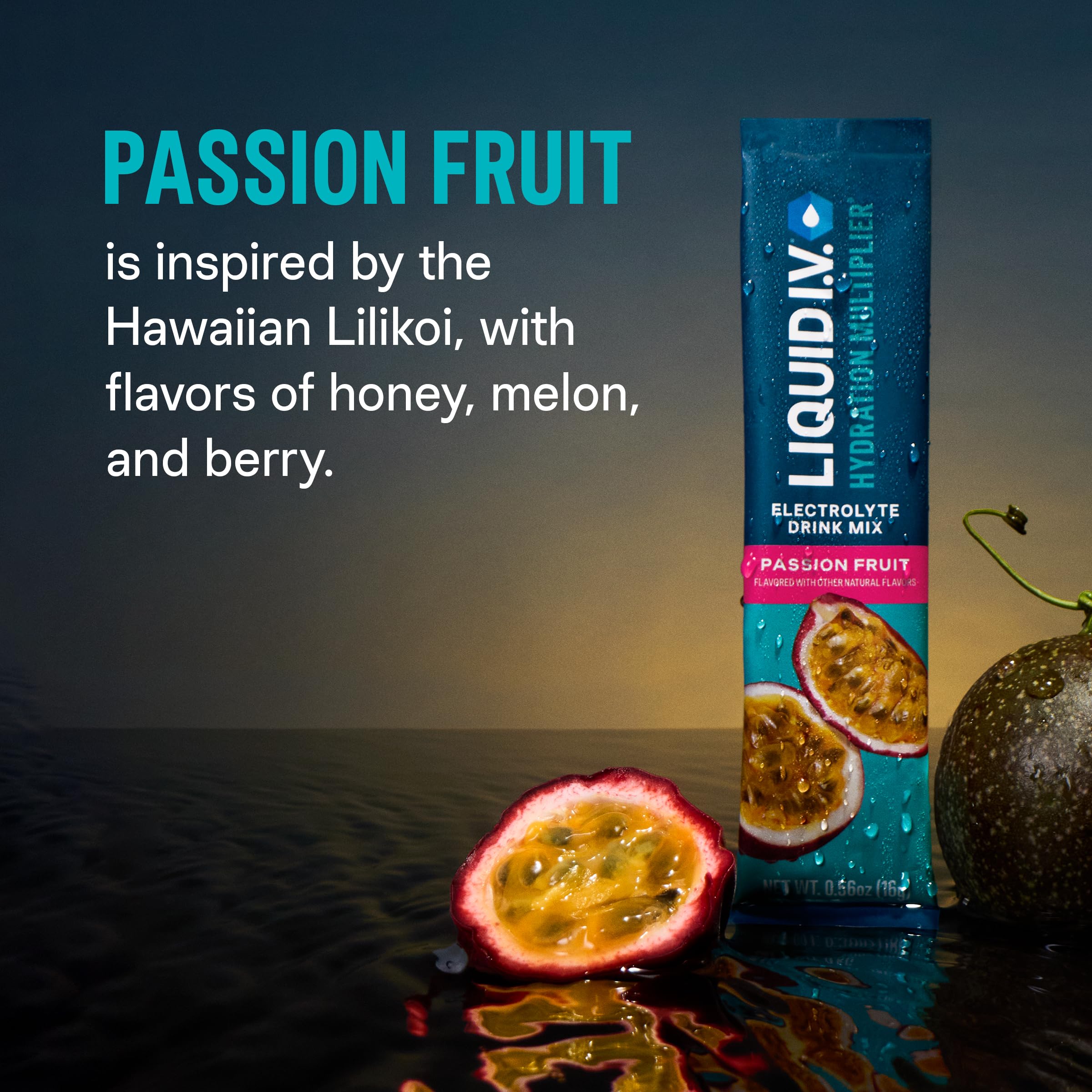 Liquid I.V.® Hydration Multiplier - Passion Fruit | Electrolyte Powder Drink Mix | 3 Pack (48 Servings) Liquid I.V. buy supplements canada