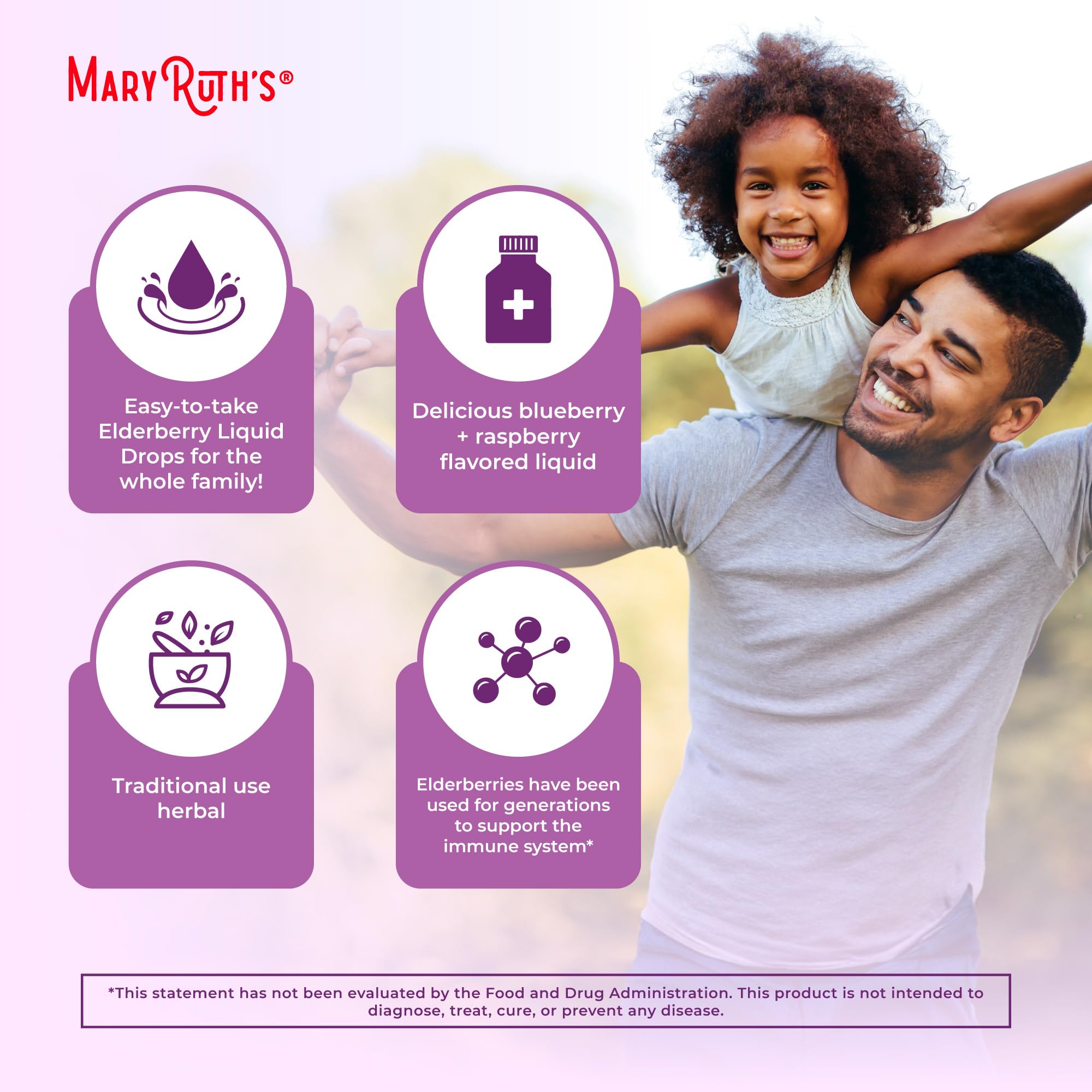MARYRUTH'S Elderberry Liquid Drops for Adults & Kids | Immune Support | Antioxidant | Overall Wellness | Elder Berry Extract | USDA Organic | Sugar Free | Vegan | Non-GMO | Gluten Free | 1 Fl Oz MARYRUTH'S buy supplements canada