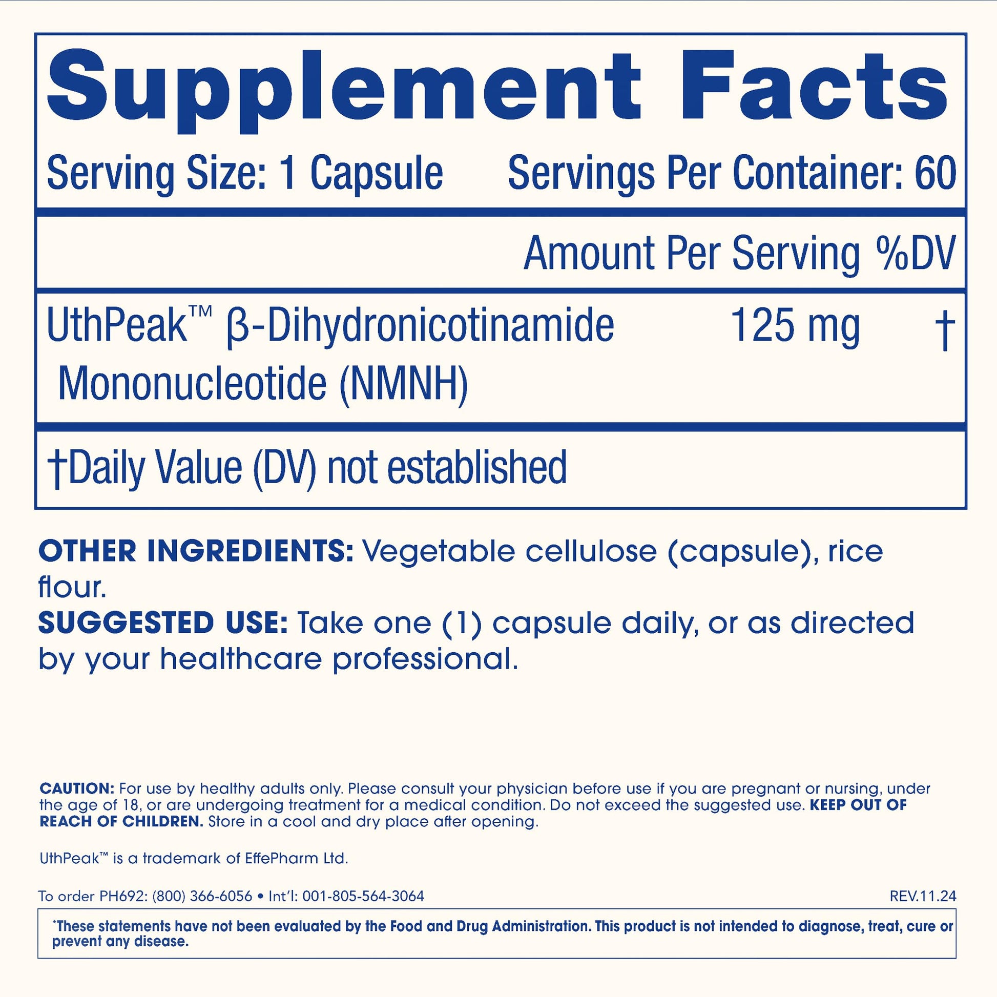 ProHealth Pure NMNH 125 mg | 60 Capsules | Next-Generation NAD+ Support with UthPeak™ Crystalline NMNH for Sustained Cellular Energy, Healthy Aging & Vitality | USA GMP-Manufactured ProHealth buy supplements canada