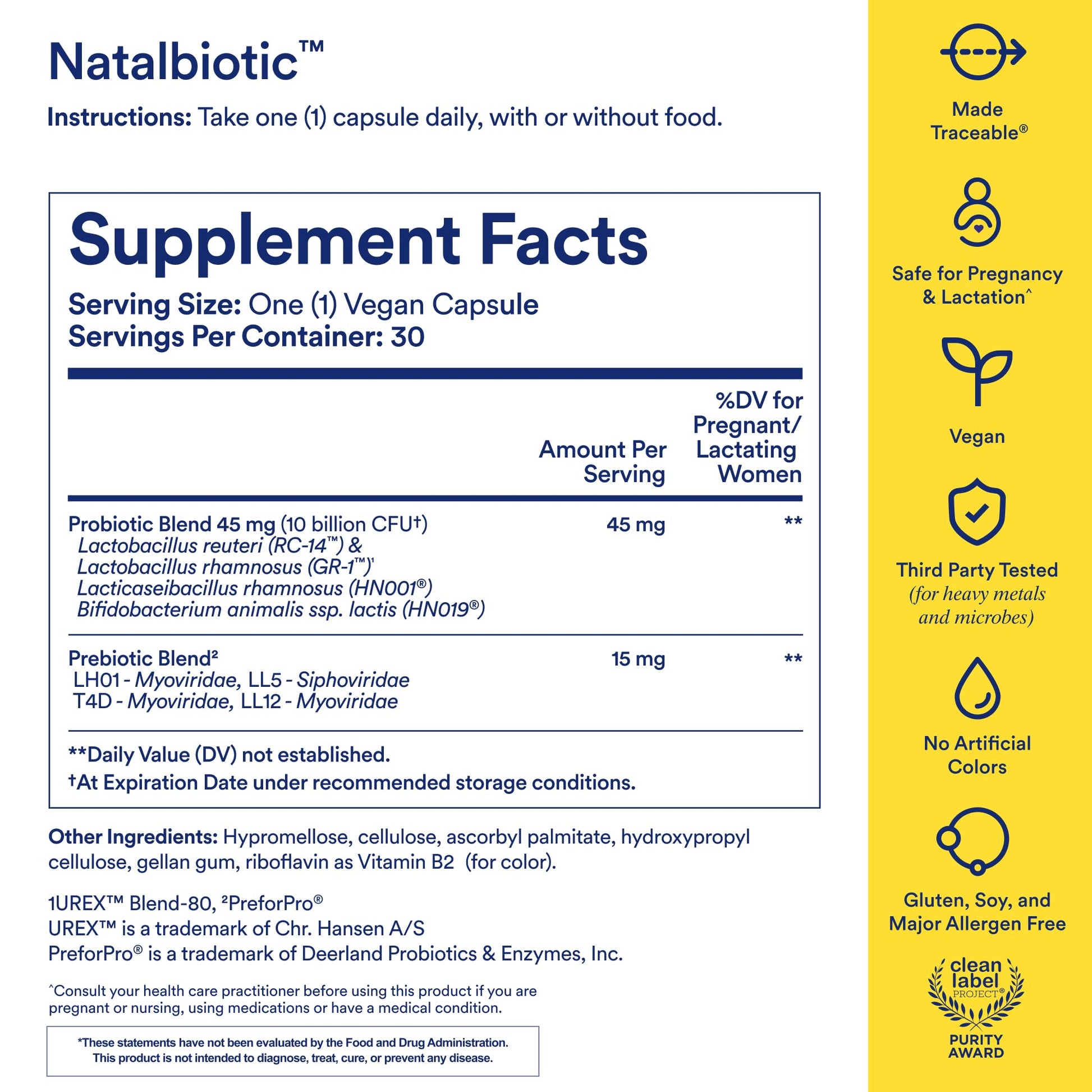 Ritual Natalbiotic™ Microbiome Support†* Biotics for Mom & Baby. Formulated to Support Digestive Health, Vaginal Health, and Baby’s Immune Health.* Designed with OB/GYNs‡. Non-GMO, Vegan, 30 Days Ritual buy supplements canada