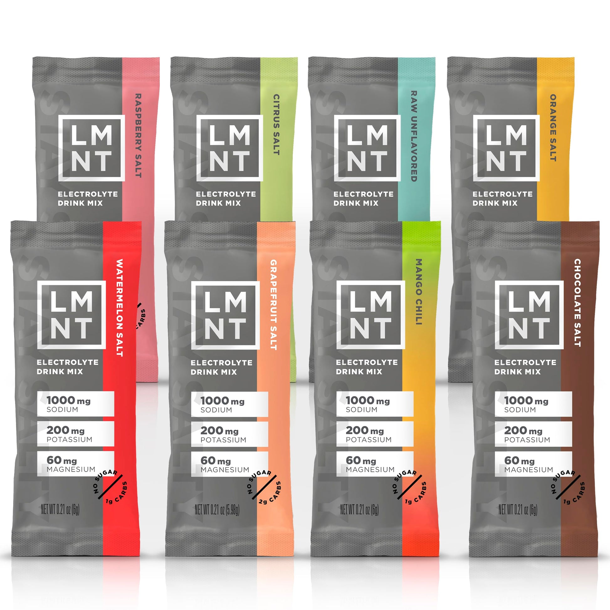 LMNT Zero Sugar Electrolytes - Sample Pack | Drink Mix | 8-Count Drink LMNT buy supplements canada