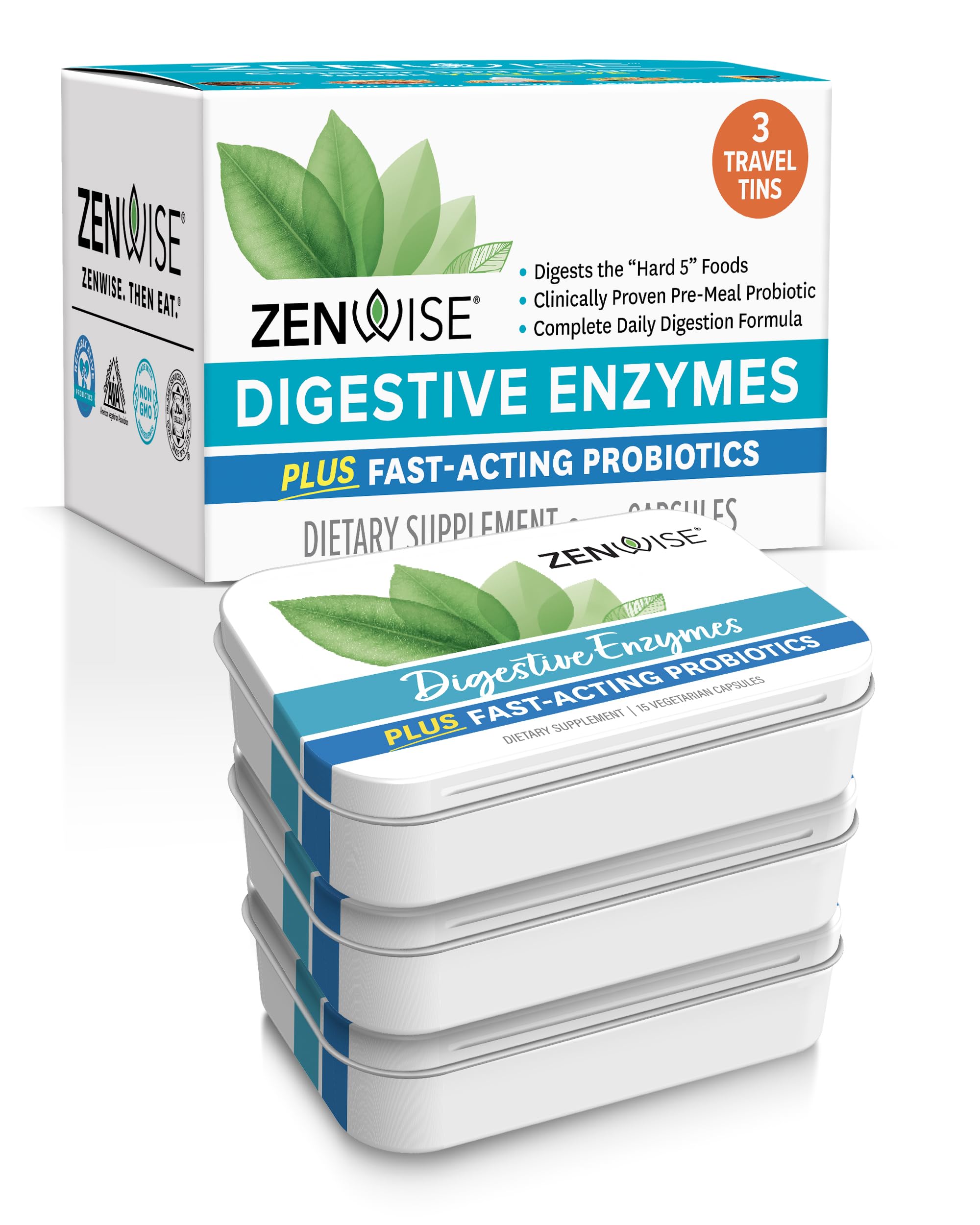 Zenwise Digestive Enzymes - Probiotic Multi Enzyme with Probiotics, 45 ct Zenwise Health buy supplements canada