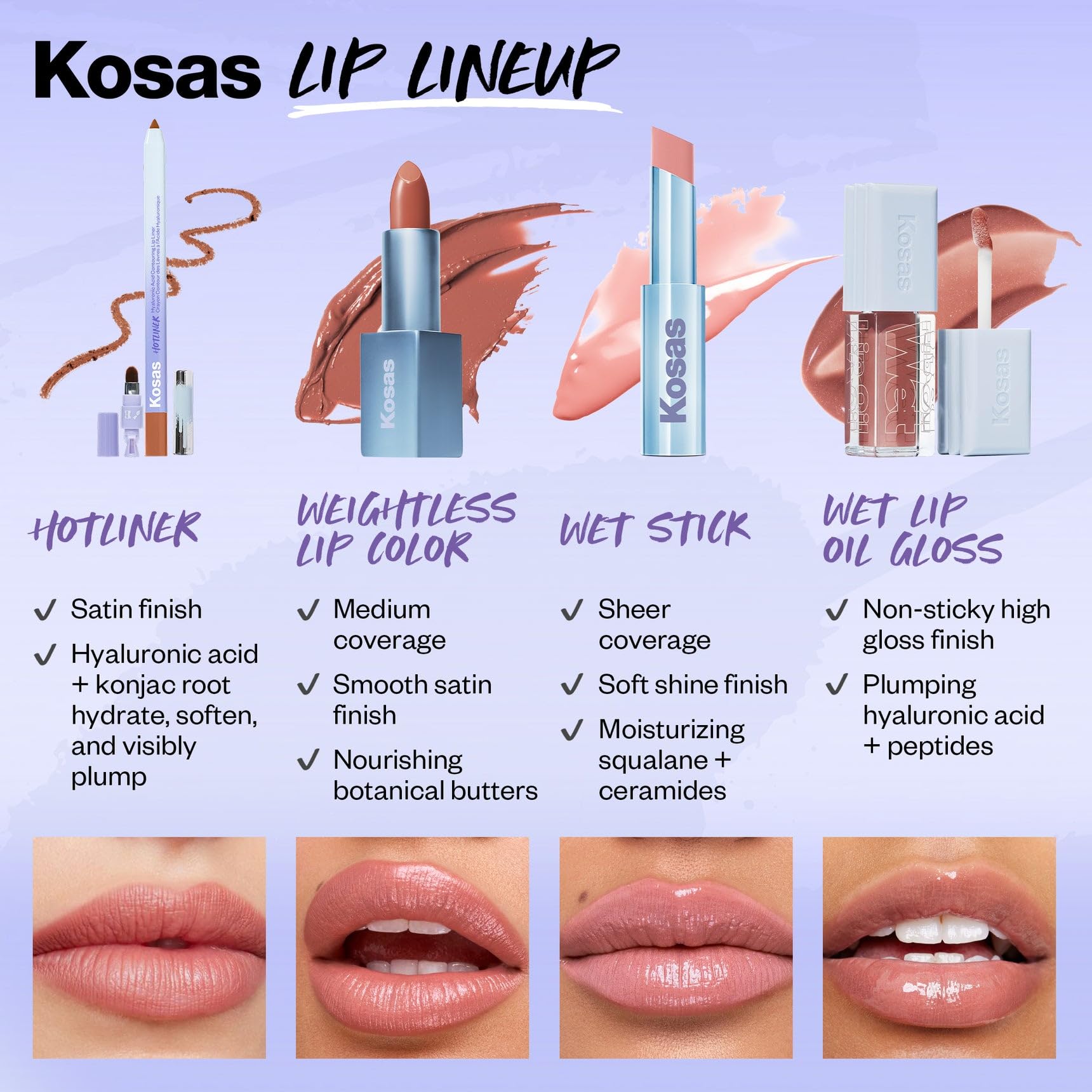 Kosas Wet Lip Oil Gloss| Juicy, Plumping Treatment, (Revealed) Kosas buy supplements canada